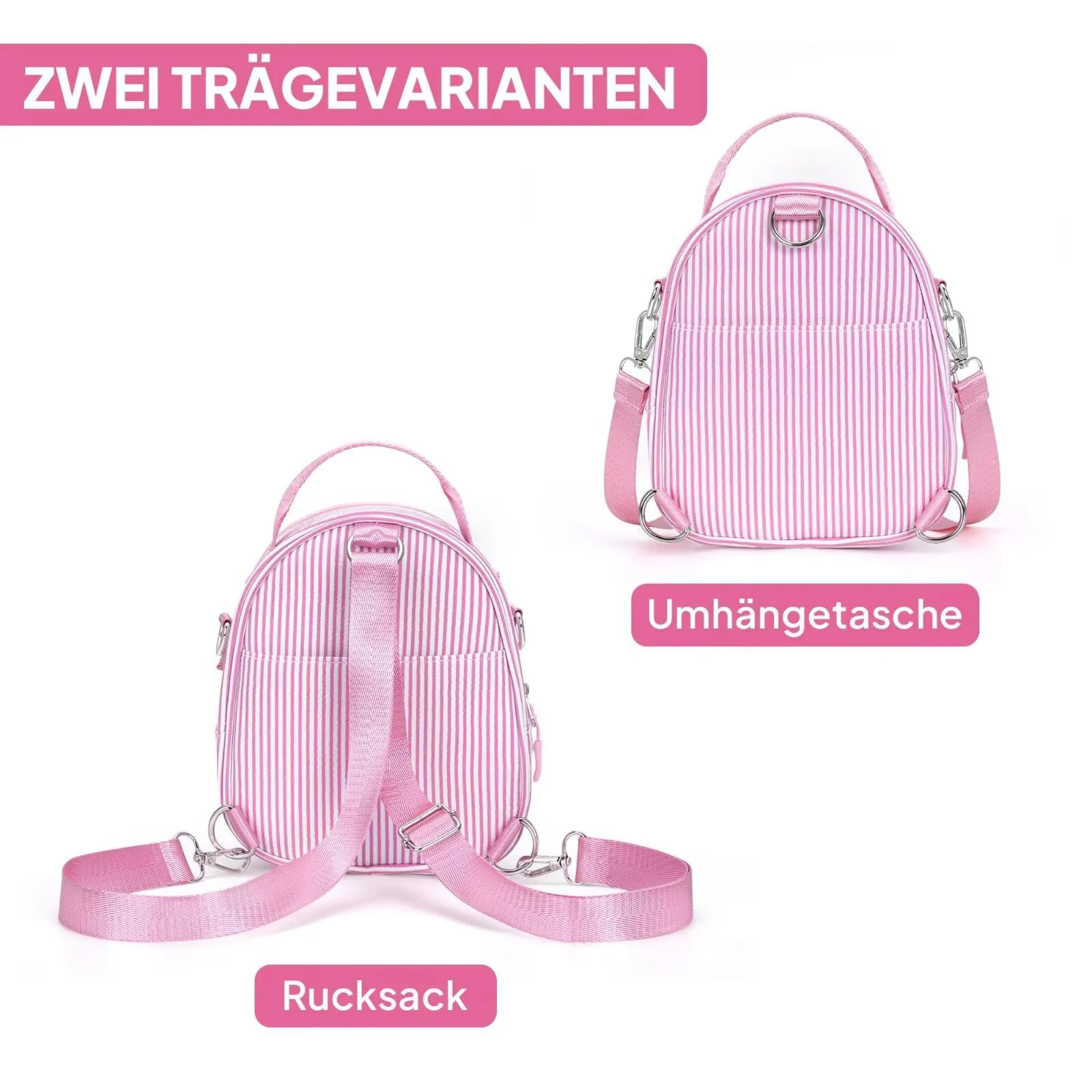 YOOLIFE Borsa regalo per bambine da 3 4 5 6 7 8 9 10 11 12 anni – Borsa a tracolla per bambini con lettere, regalo di compleanno per adolescenti, sorelle, nipote, Lilla, G - immagine 3