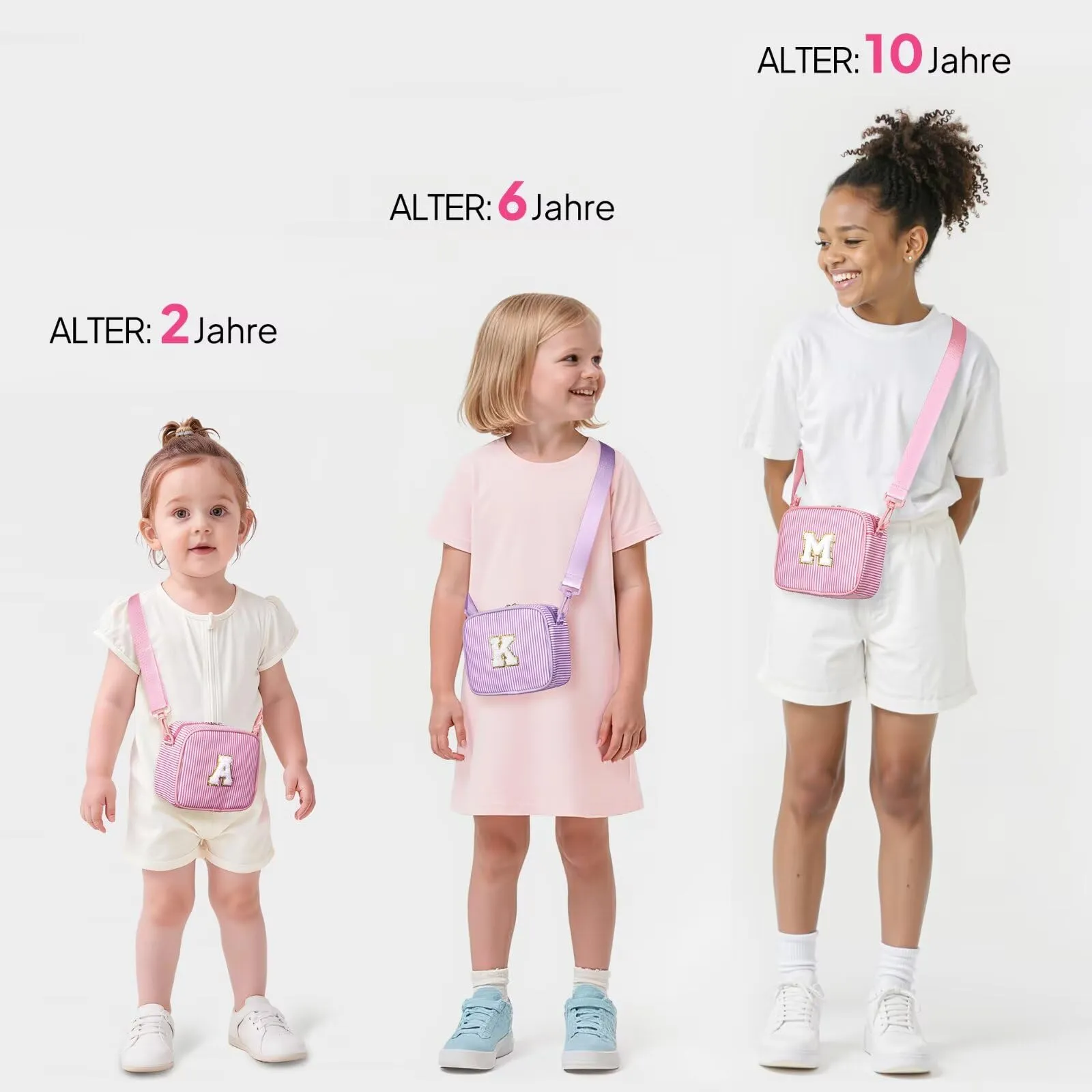 YOOLIFE Borsa a tracolla da ragazza, borsa a tracolla per bambini, Colore - immagine 8