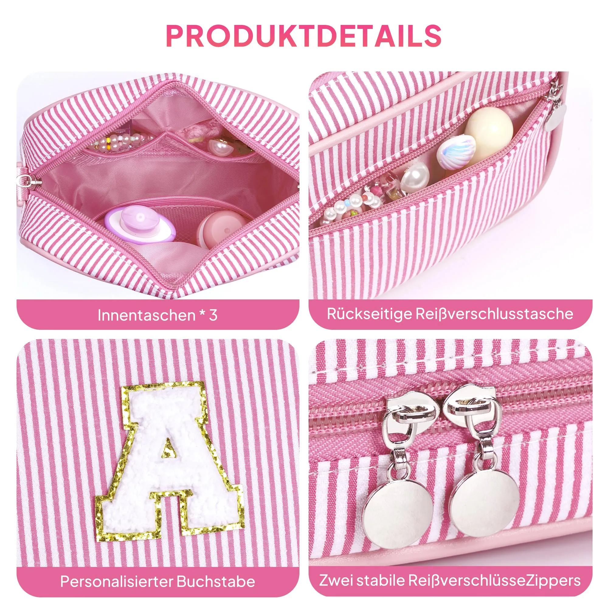 YOOLIFE Borsa a tracolla con lettere per bambine da 3, 4, 5, 6, 7, 8, 9, 10 anni, regalo di compleanno personalizzato per adolescenti, sorelle, nipote, Blu, H, Classico - immagine 6