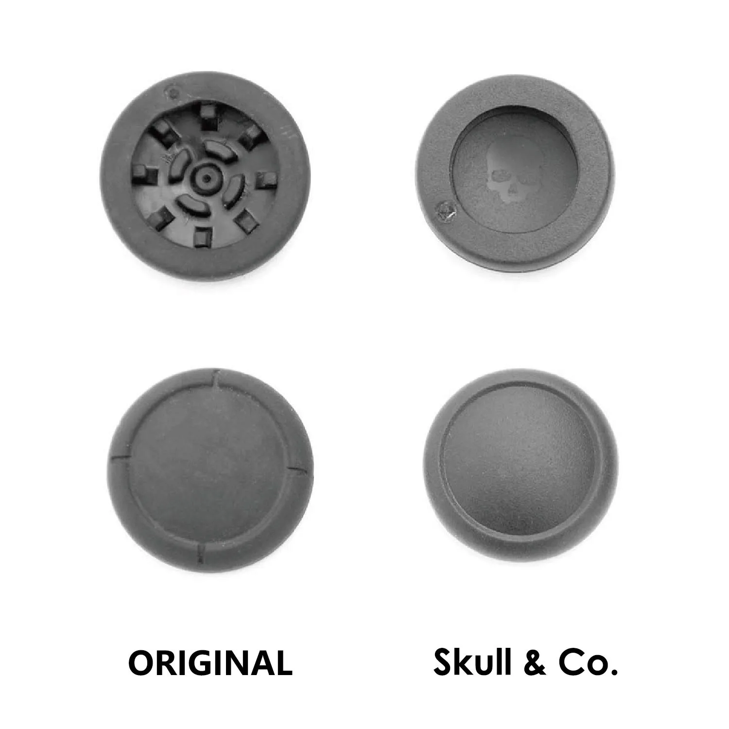 SAVAGE RAVEN Skull & Co. Replacement Joystick Covers for Nintendo Switch and Switch OLED (Repair Parts) - Nero - immagine 3
