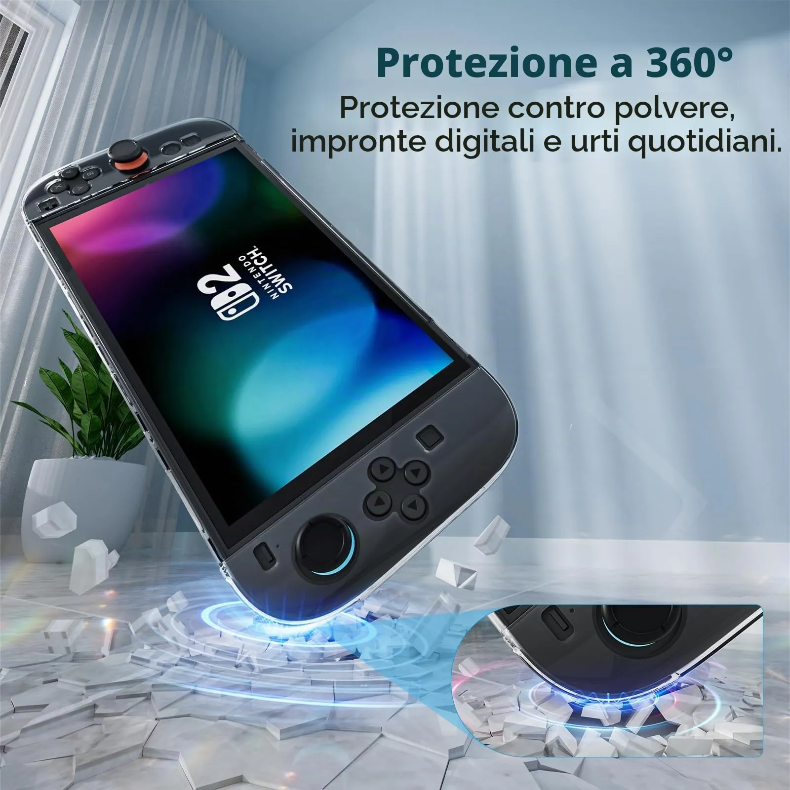 HEYSTOP Custodia per Nintendo Switch 2, Dockable Cover Protettiva in PC - immagine 6