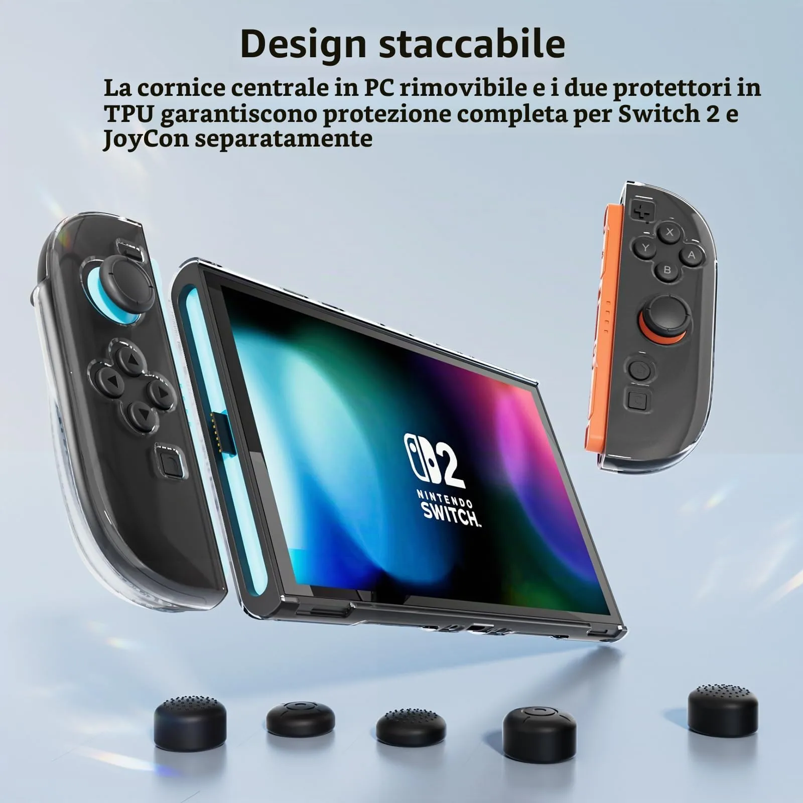 HEYSTOP Custodia per Nintendo Switch 2, Dockable Cover Protettiva in PC - immagine 7