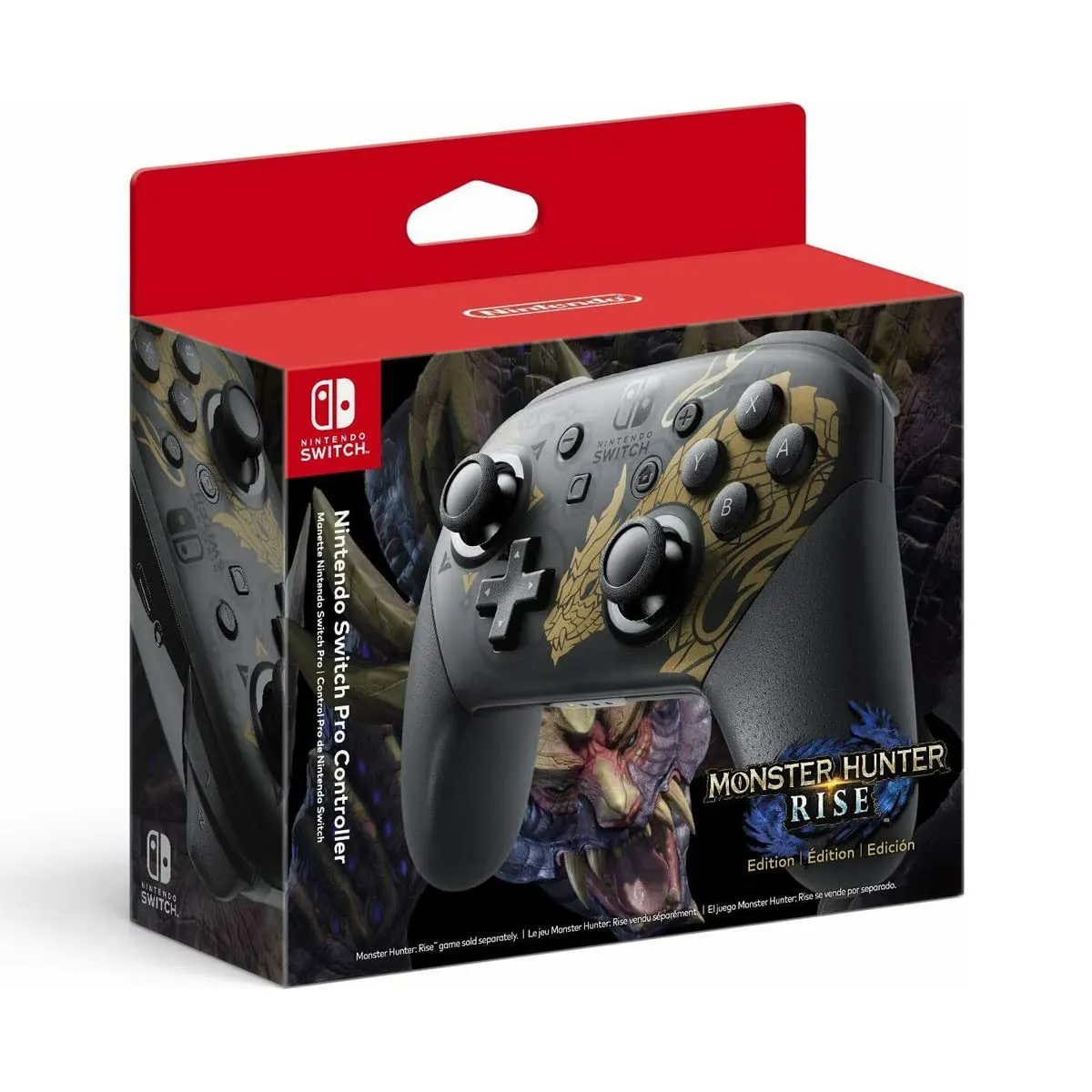 Nintendo Switch Pro Controller Edizione Speciale Monster Hunter Rise - Special Limited - Switch - immagine 3