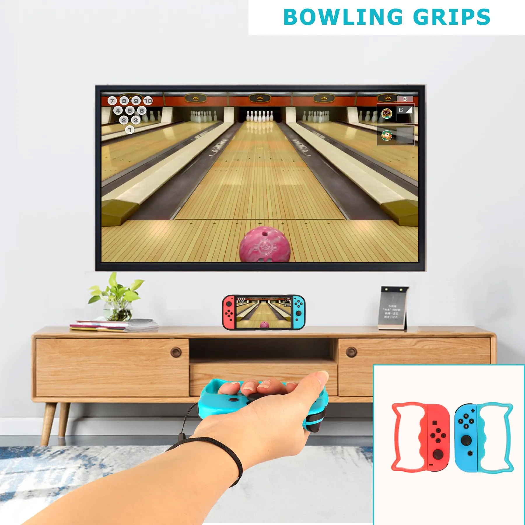RTop 20 in 1 Kit di Accessori per Nintendo Switch Sports, Controller Joy-Con Grips, Pacchetto di Accessori per la Famiglia Compatibile con Switch/OLED - immagine 5