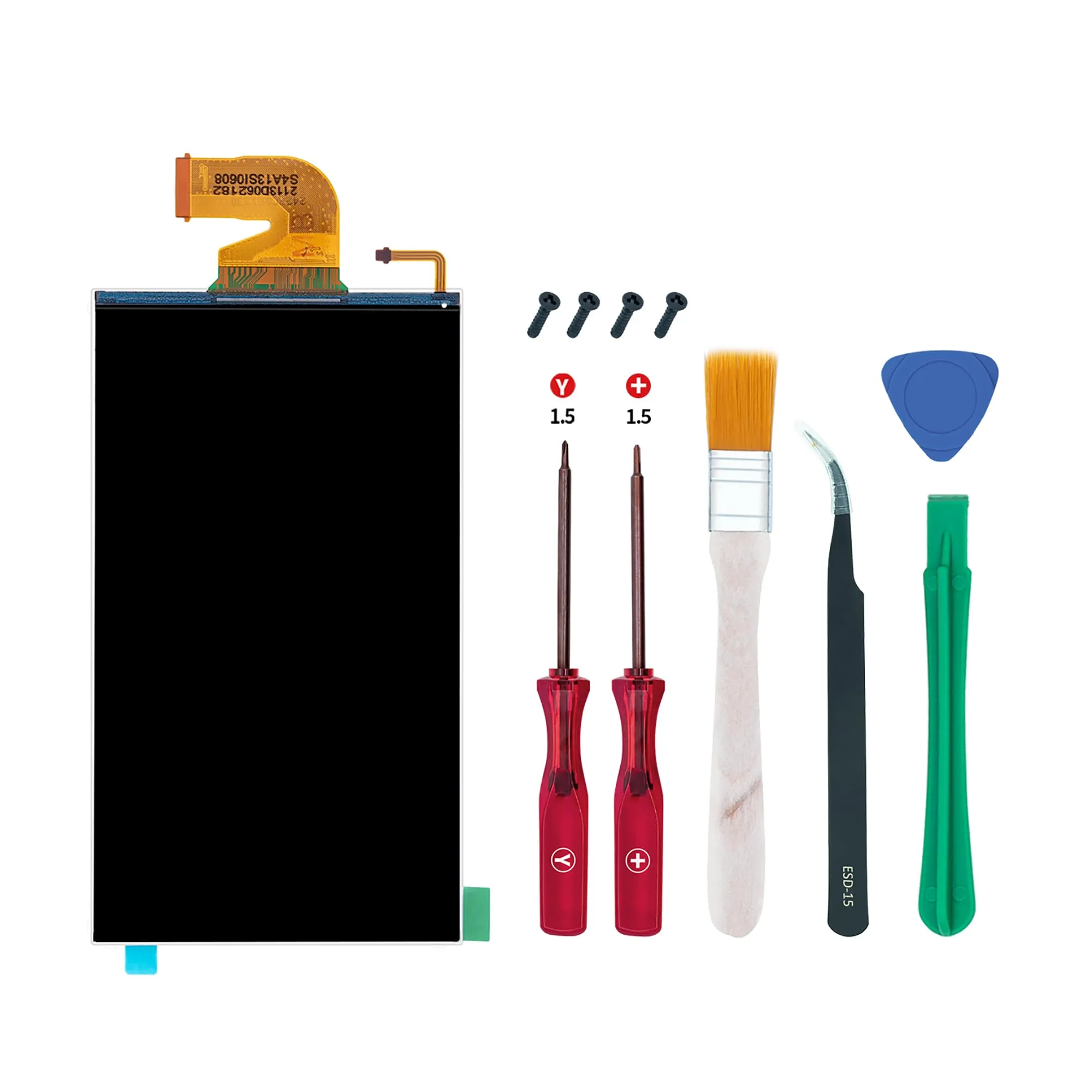 Wigearss Schermo LCD di Ricambio e Kit di Strumenti di Riparazione per Nintendo Switch - immagine 1