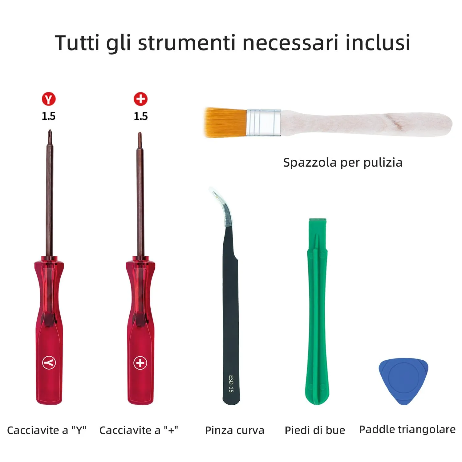 Wigearss Schermo LCD di Ricambio e Kit di Strumenti di Riparazione per Nintendo Switch - immagine 7
