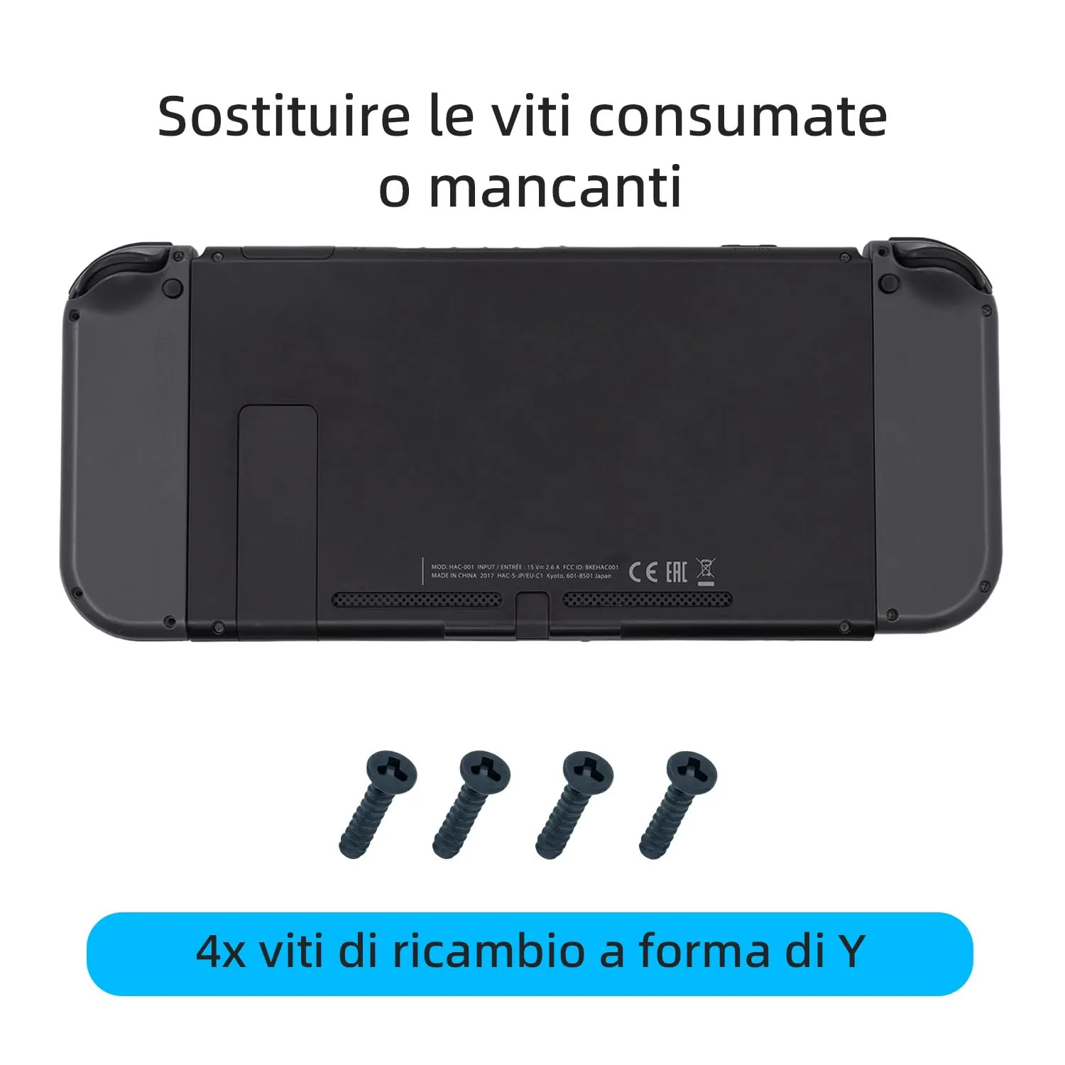 Wigearss Schermo LCD di Ricambio e Kit di Strumenti di Riparazione per Nintendo Switch - immagine 8