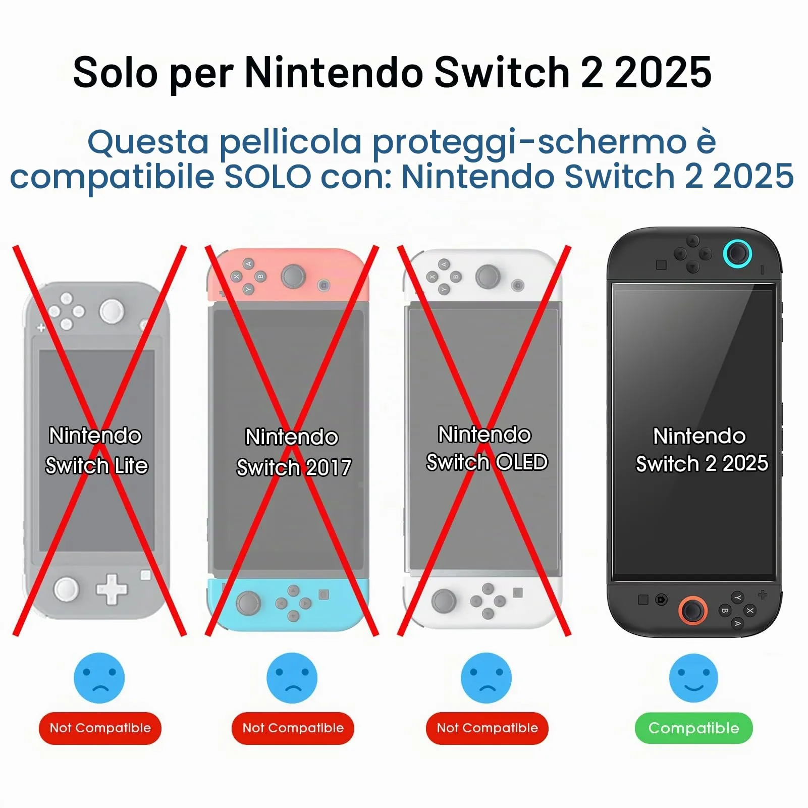 amFilm Vetro Temperato Pellicola Protettiva per Nintendo Switch 2 2025 - immagine 2