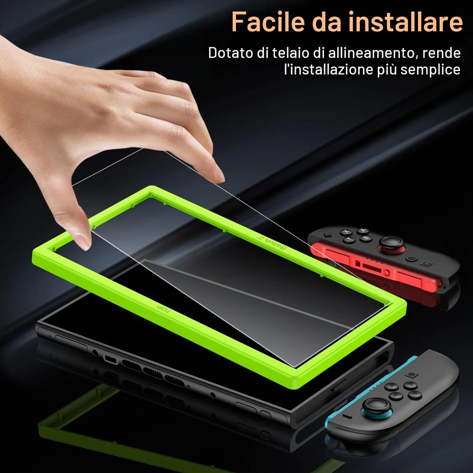 Ksleri Pellicola protettiva opaca per Nintendo Switch 2 2025, 9H Matte Screen Protector anti-impronte e antiriflesso (2 pezzi) - immagine 5