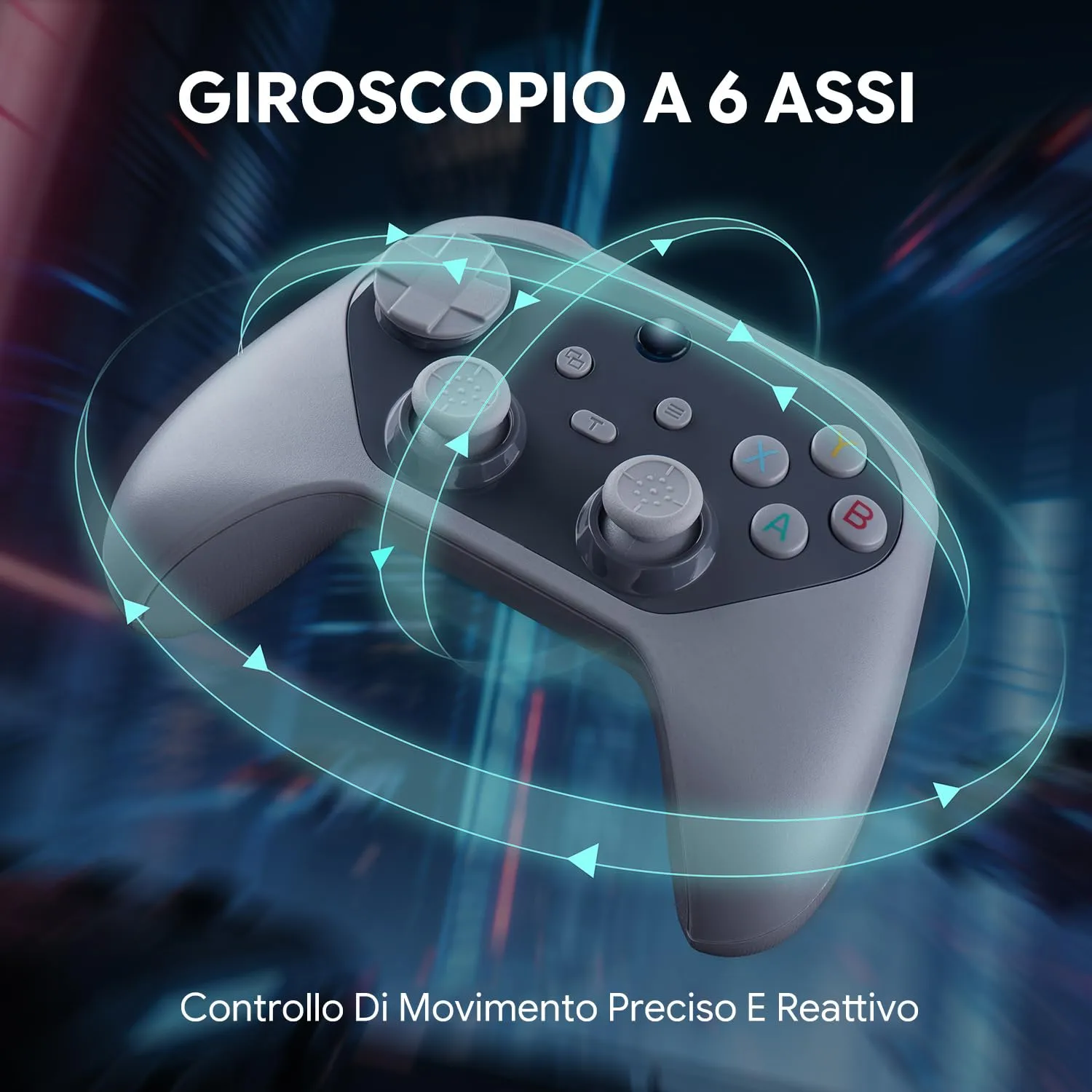 NITHO KARMA Controller Wireless per Switch, Switch 2, PC e Android - Grigio - immagine 6