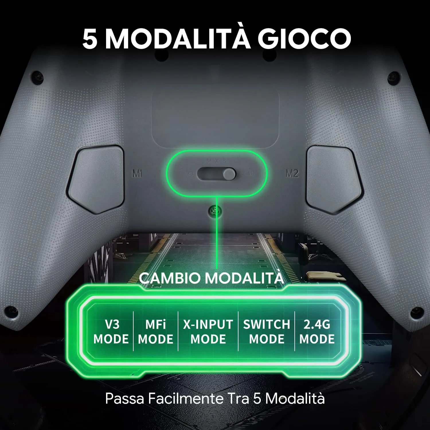 NITHO KARMA Controller Wireless per Switch, Switch 2, PC e Android - Grigio - immagine 8