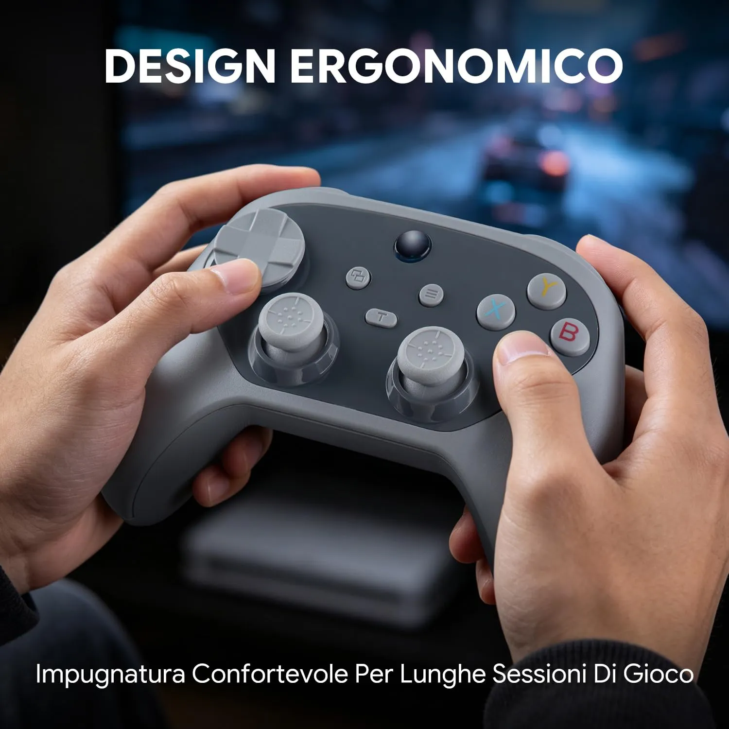 NITHO KARMA Controller Wireless per Switch, Switch 2, PC e Android - Grigio - immagine 9