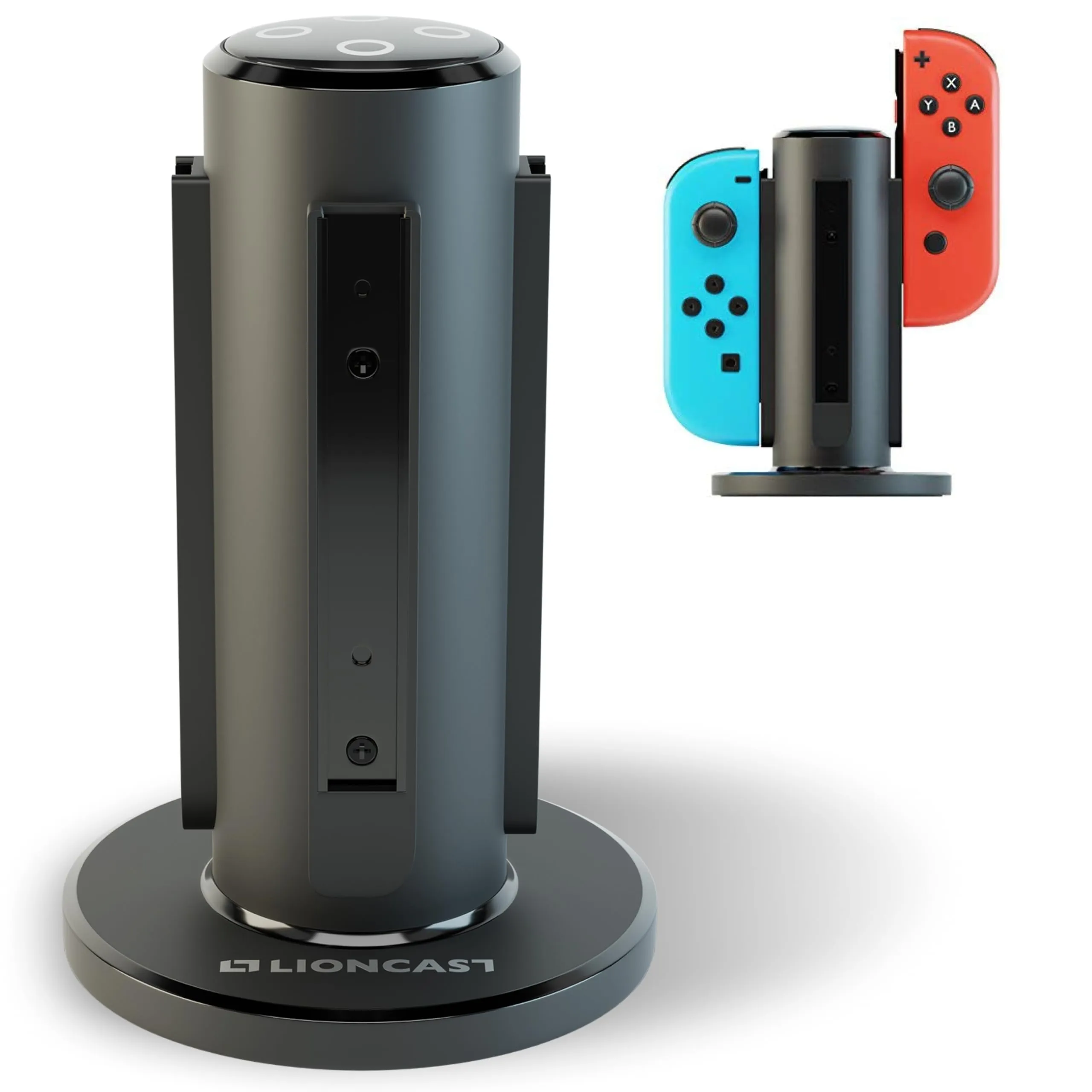 Lioncast Base de Carga para Joy-Con - Dock de Carga para 4 Mandos - Compatible con los Controles de Nintendo Switch - Luces Indicadoras de Estado de Carga, Fondo Fuerte - Accesorios de Juego - immagine 8