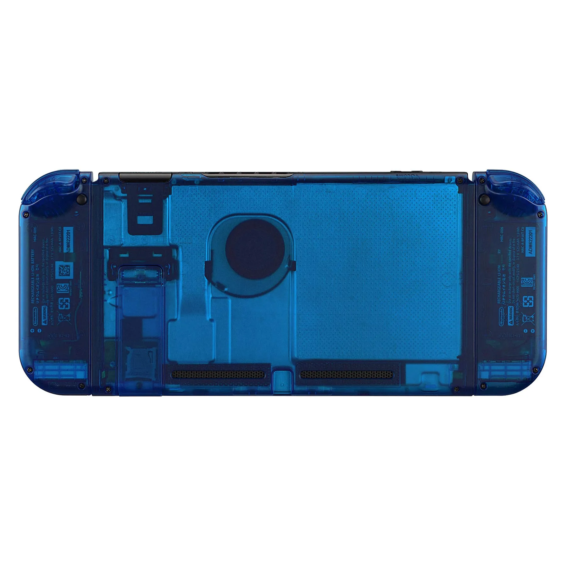 eXtremeRate Custodia Tasti Ricambio per Nintendo Switch,Cover Scocca Pulsanti Kit DIY per Joycon,Senza Controller e Console-Trasparente Blu - immagine 6