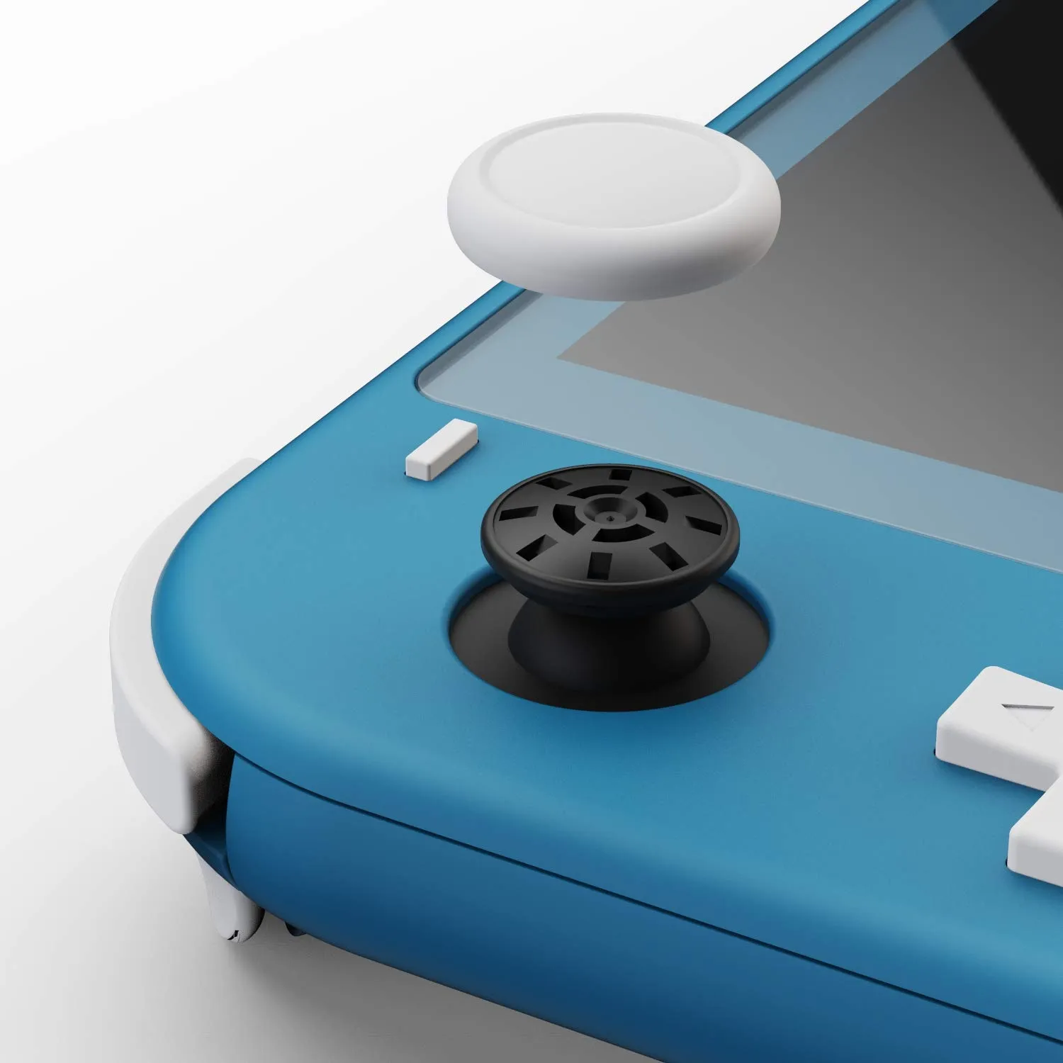 SAVAGE RAVEN Skull & Co. Replacement Joystick Covers for Switch Lite (Repair Parts) - Lite Gray - immagine 2