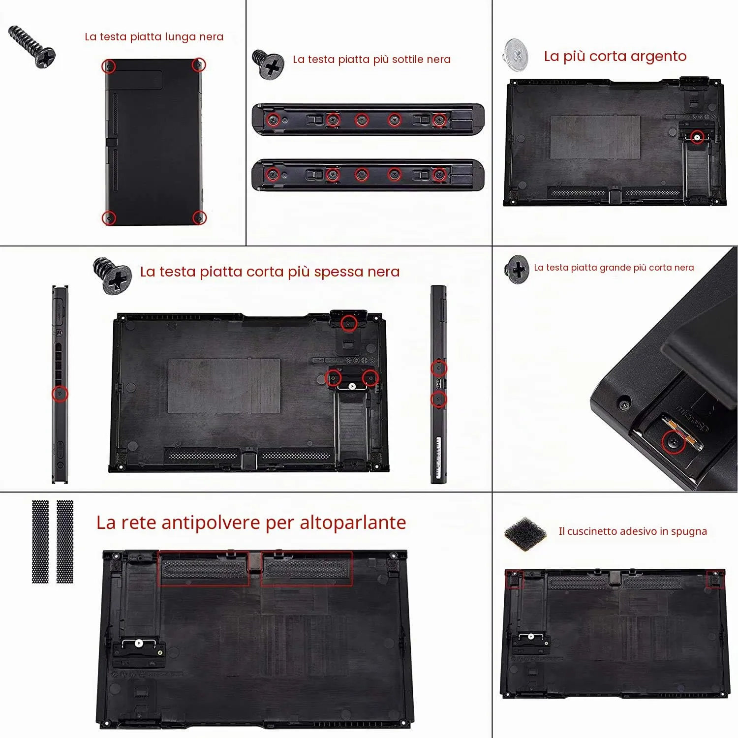 eXtremeRate Custodia Tasti Ricambio per Nintendo Switch,Cover Scocca Pulsanti Kit DIY per Joycon,Senza Controller e Console-Trasparente Blu Ghiacciaio - immagine 7