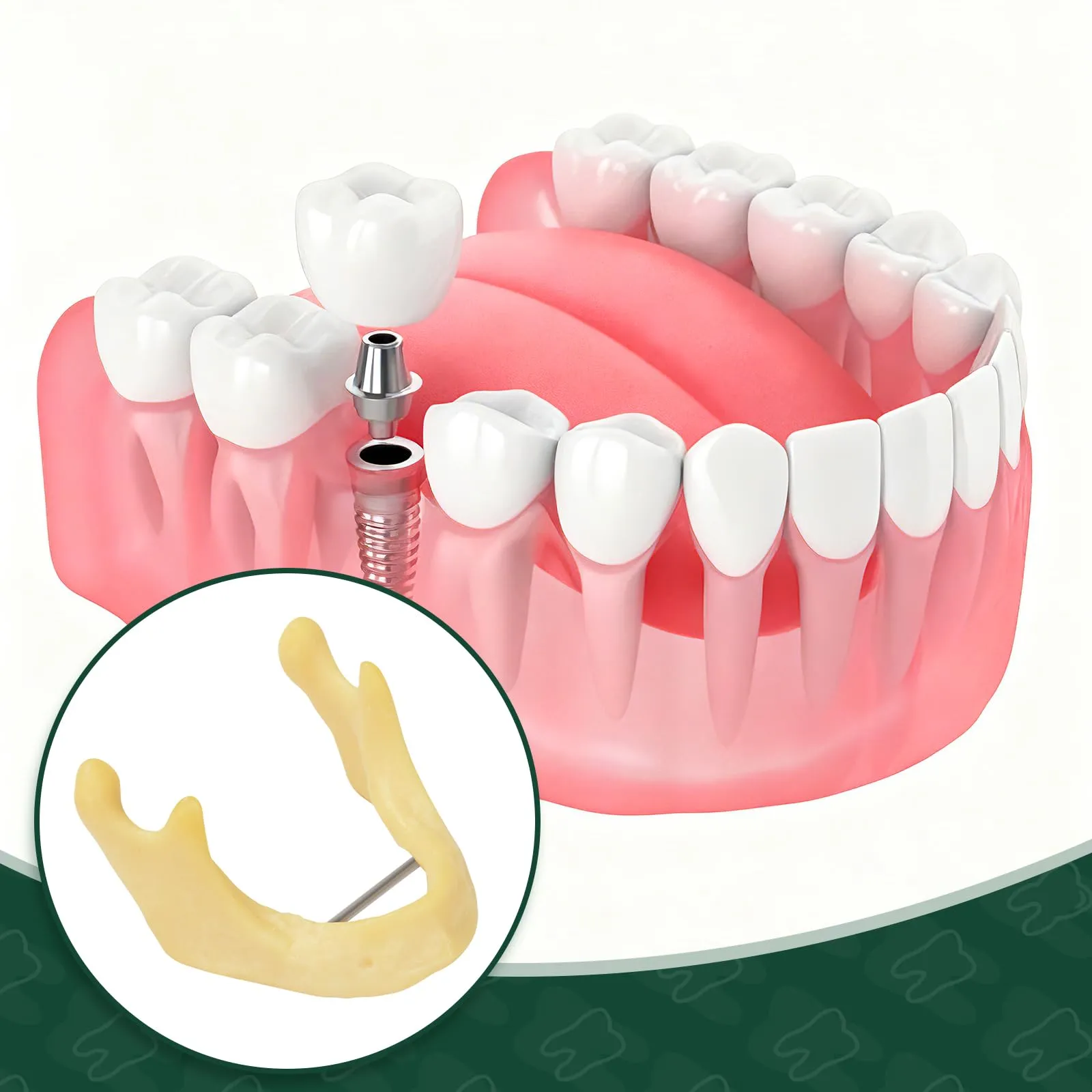 Ultrassist - Mandibola per pratica di perforazione, modello di formazione per impianti di base per studenti della scuola dentale, grande dentatura per la pratica dentale dell'impianto dentale - immagine 6