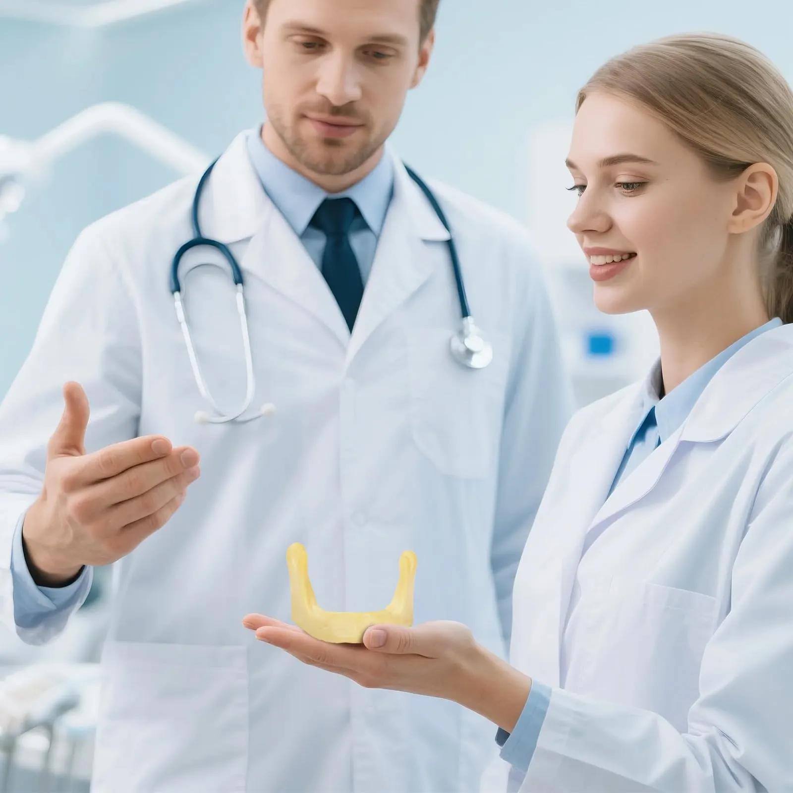 Ultrassist - Mandibola per pratica di perforazione, modello di formazione per impianti di base per studenti della scuola dentale, grande dentatura per la pratica dentale dell'impianto dentale - immagine 7