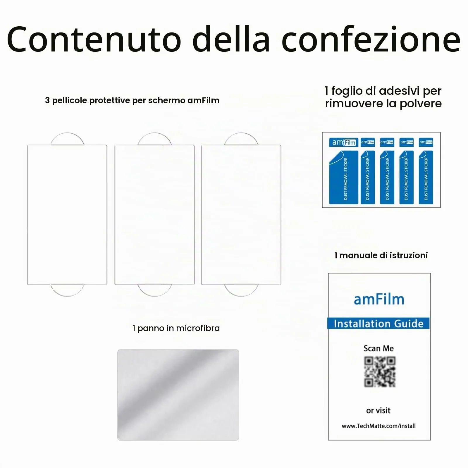 amFilm Pellicola Protettiva (3 Pezzi) per Nintendo Switch OLED Model 2021, Vetro Temperato Protezione Schermo per Nintendo Switch OLED - immagine 5