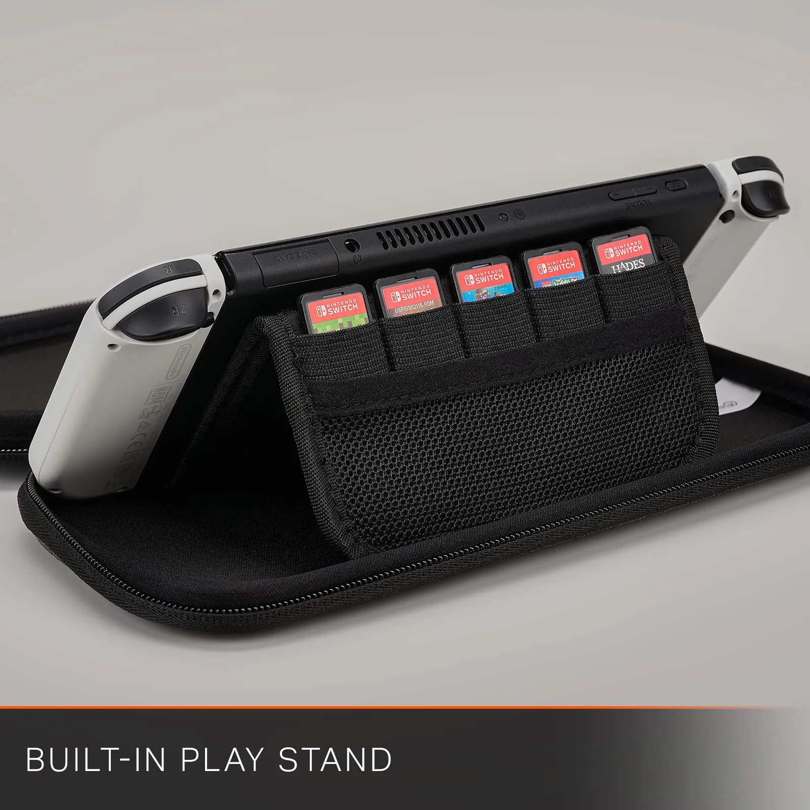 Slim Case for Nintendo Switch - OLED Model, Nintendo Switch or Nintendo Switch Lite - Charcoal - immagine 4