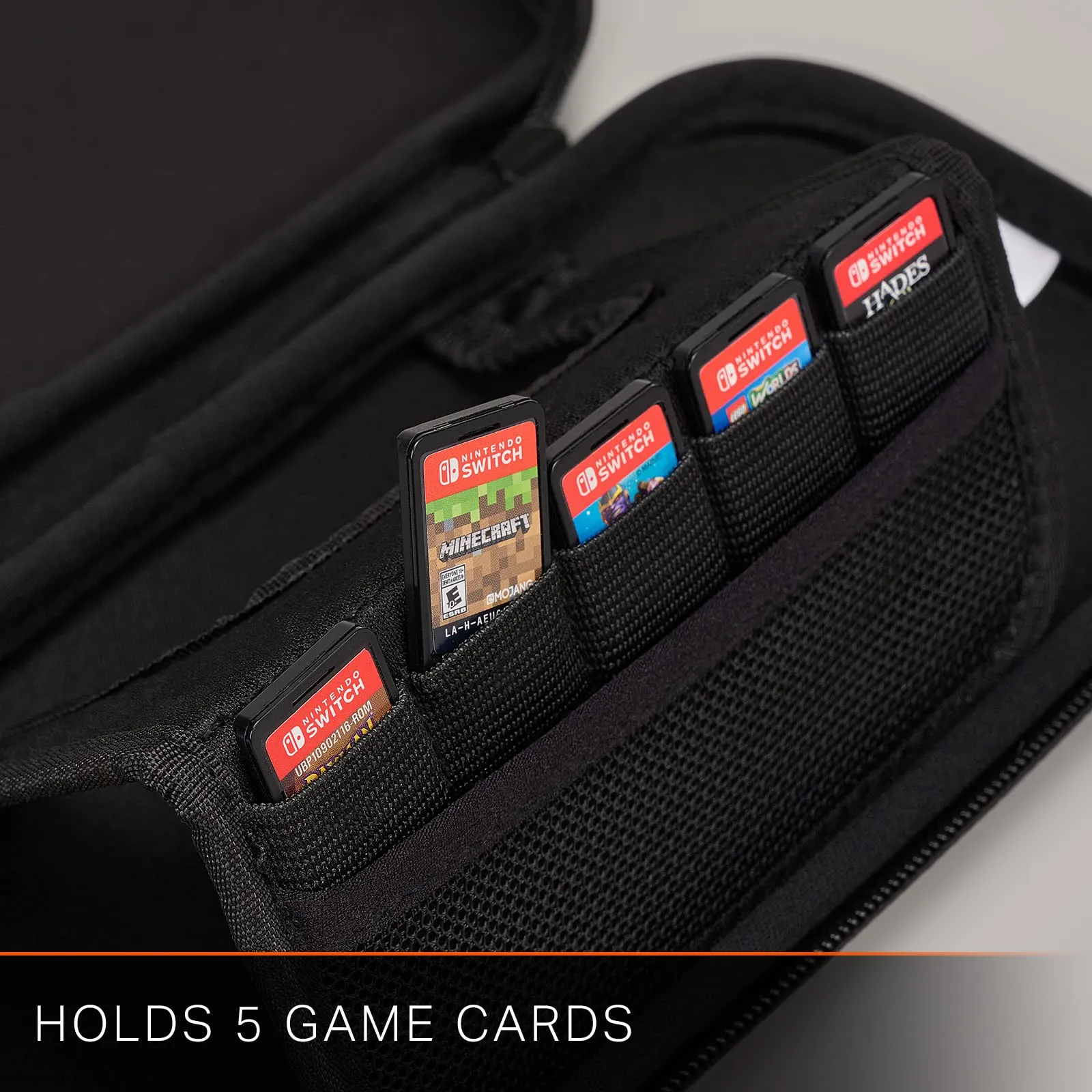 Slim Case for Nintendo Switch - OLED Model, Nintendo Switch or Nintendo Switch Lite - Charcoal - immagine 5