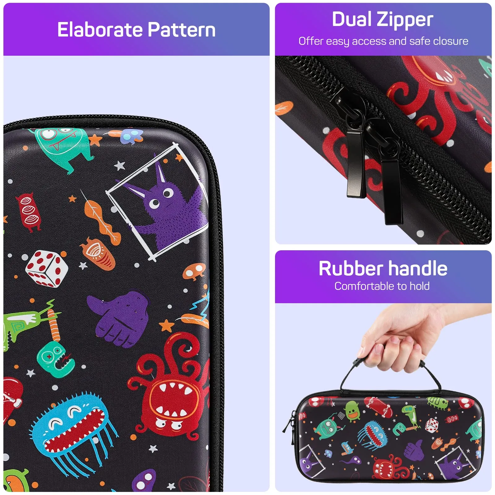 MoKo Custodia da Trasporto Compatibile con Nintendo Switch OLED/Switch - immagine 6