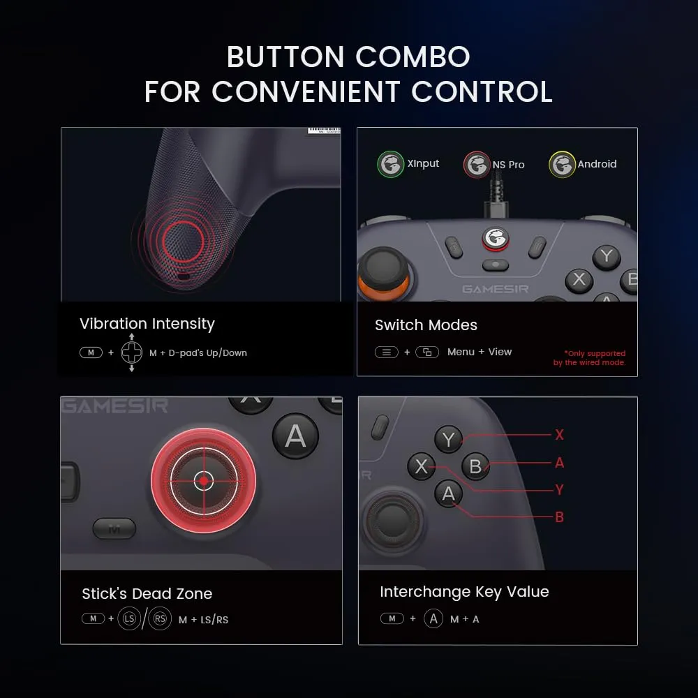 GameSir Nova Lite Controller Wireless PC & Switch, Effetto Hall (Viola) - immagine 7