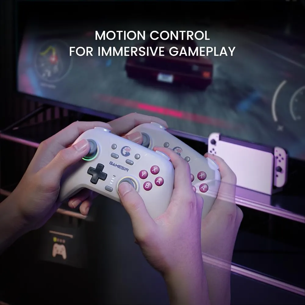 GameSir Nova Wireless Switch Pro Controller für Switch/Lite/OLED, Switch Controller mit Hall-Effekt JoySticks, RGB LED, Turbo, programmierbar, Bewegungssteuerung, Wake Up Funktion (verde) - immagine 6