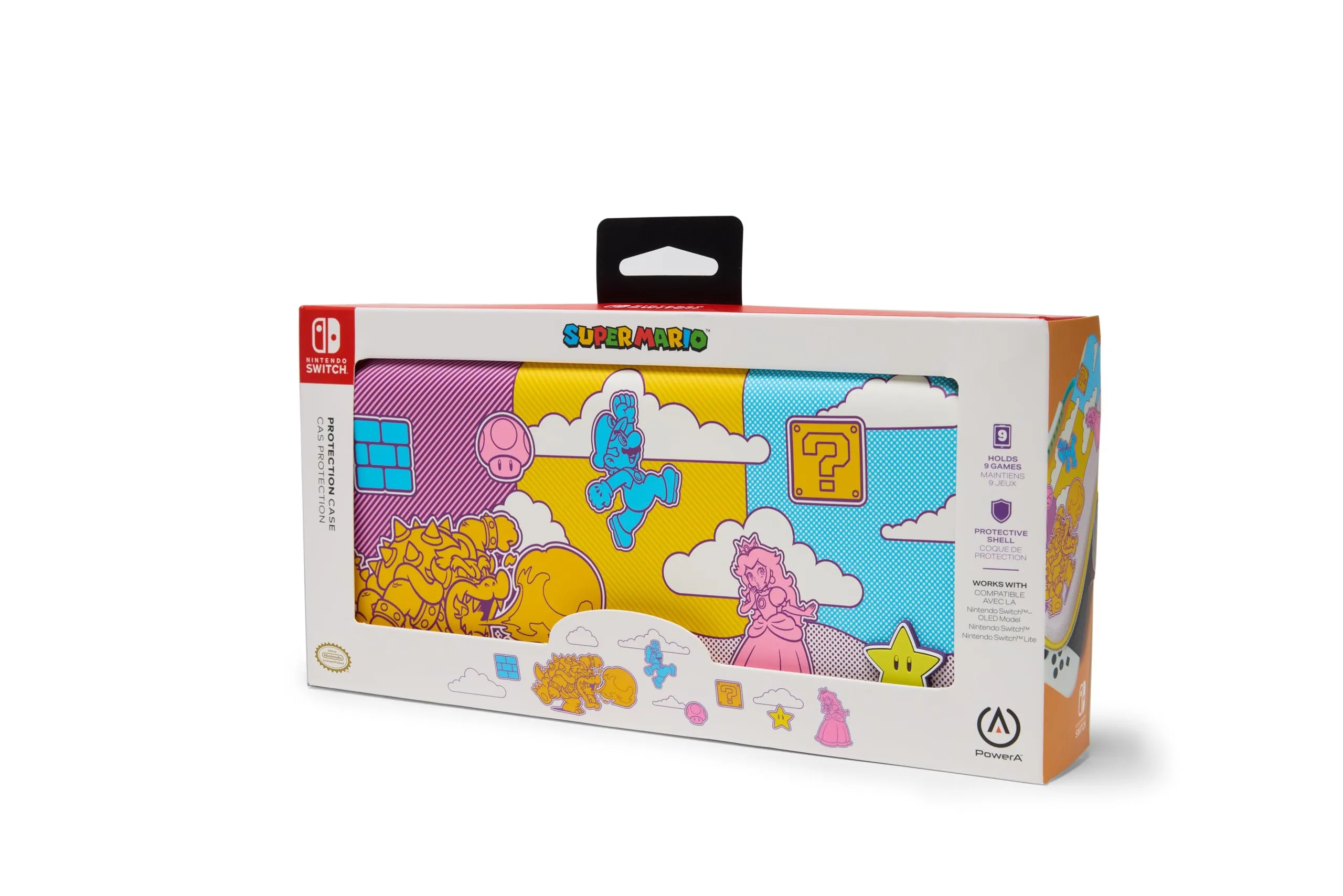 Custodia di protezione PowerA per Nintendo Switch - OLED Model e Nintendo Switch Lite - Mushroom Kingdom Pop Art - immagine 9