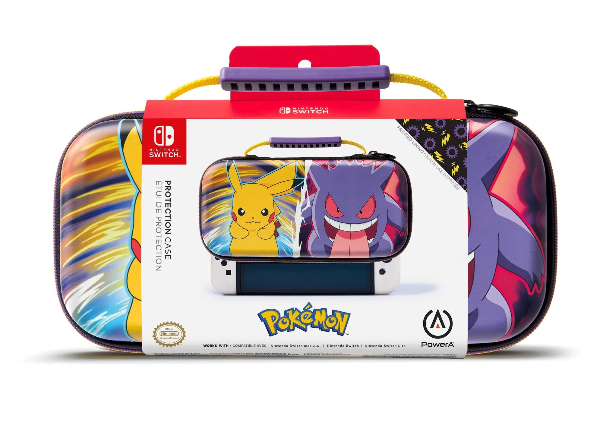 Protection Case for Nintendo Switch - Pikachu vs Gengar - immagine 2