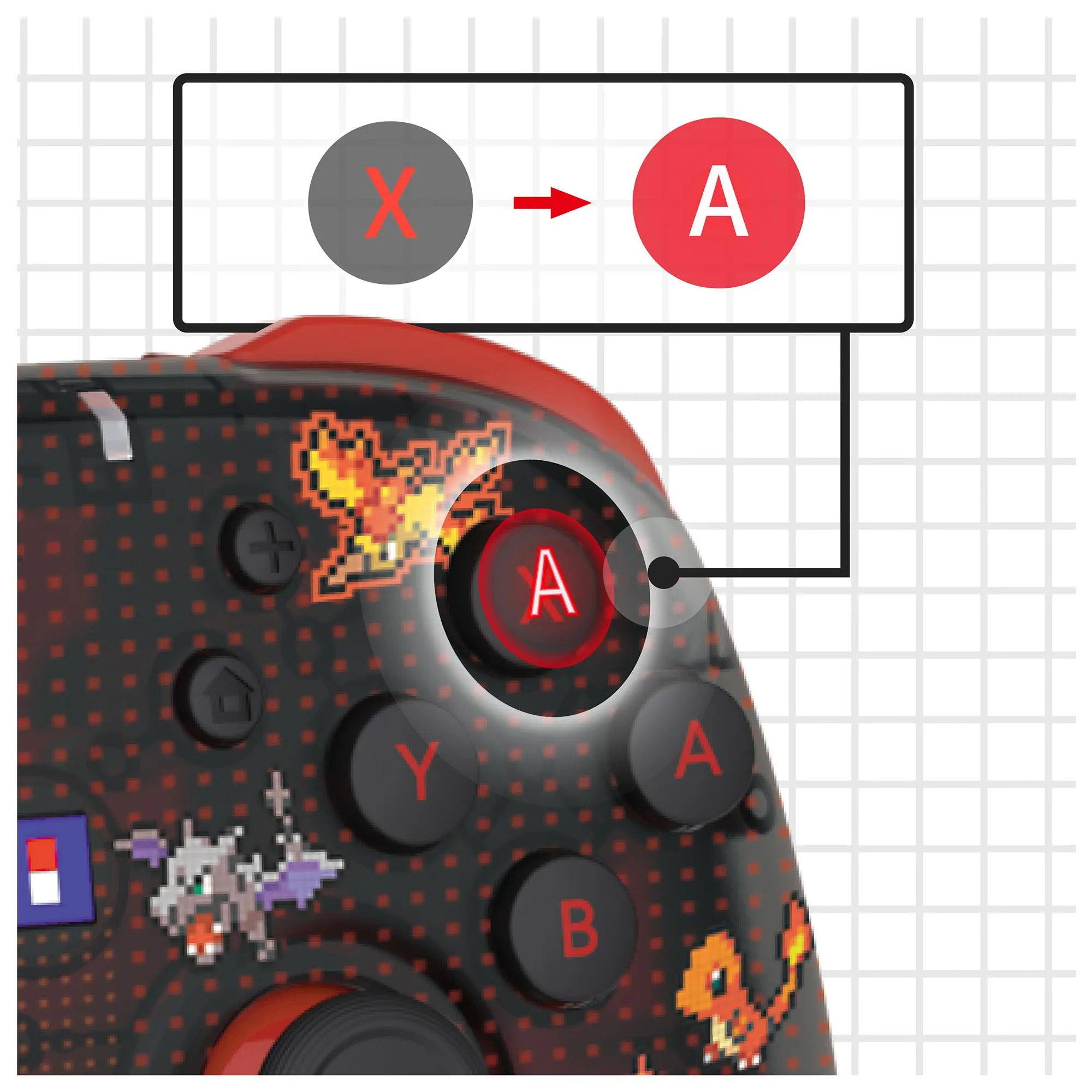Hori - Wireless HORIPAD Turbo per Nintendo Switch 2 (Pokémon Pixel Rosso). Compatibile con Nintendo Switch e modelli OLED e Lite - Licenza Ufficiale Nintendo e The Pokémon Company International - immagine 9