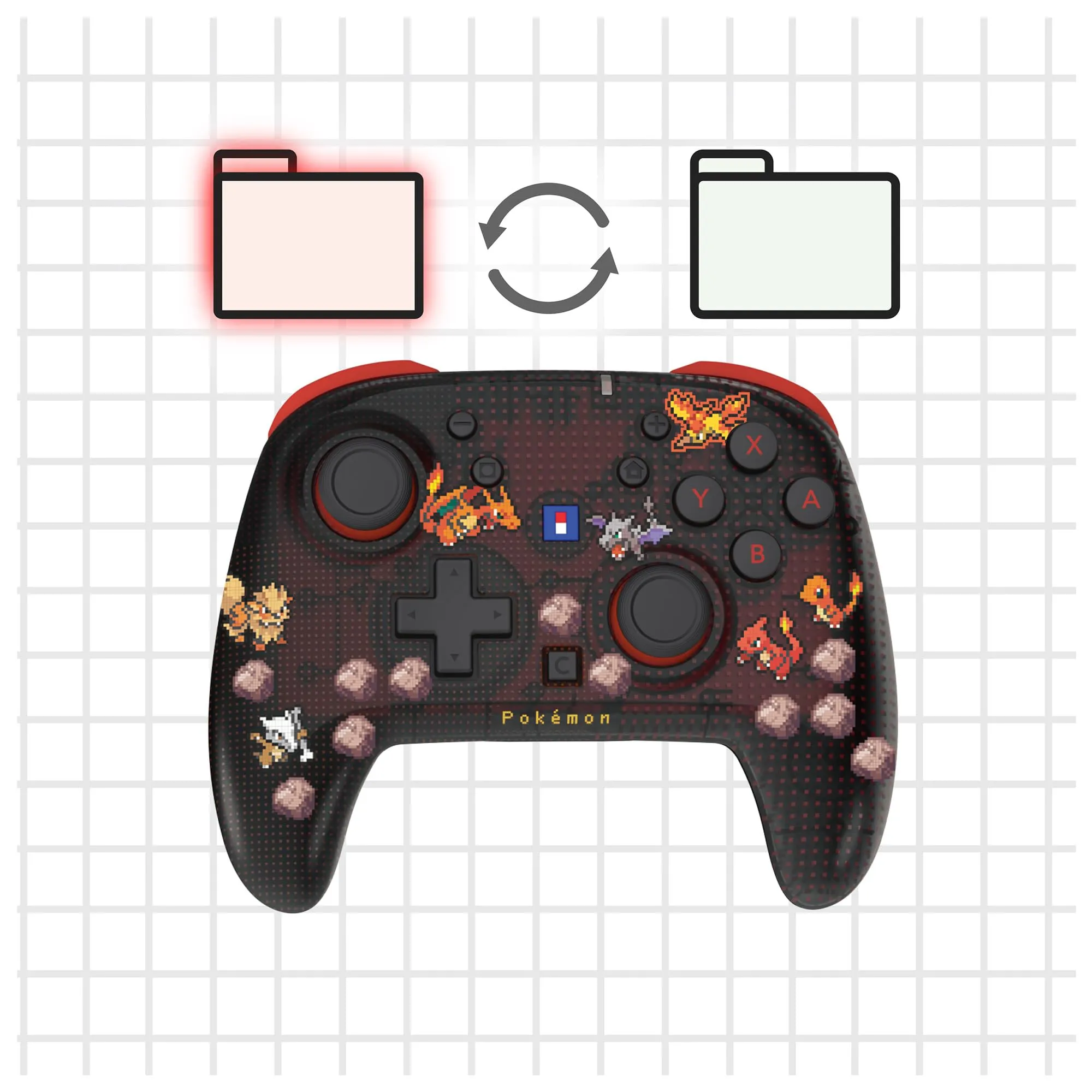 Hori - Wireless HORIPAD Turbo per Nintendo Switch 2 (Pokémon Pixel Rosso). Compatibile con Nintendo Switch e modelli OLED e Lite - Licenza Ufficiale Nintendo e The Pokémon Company International - immagine 10