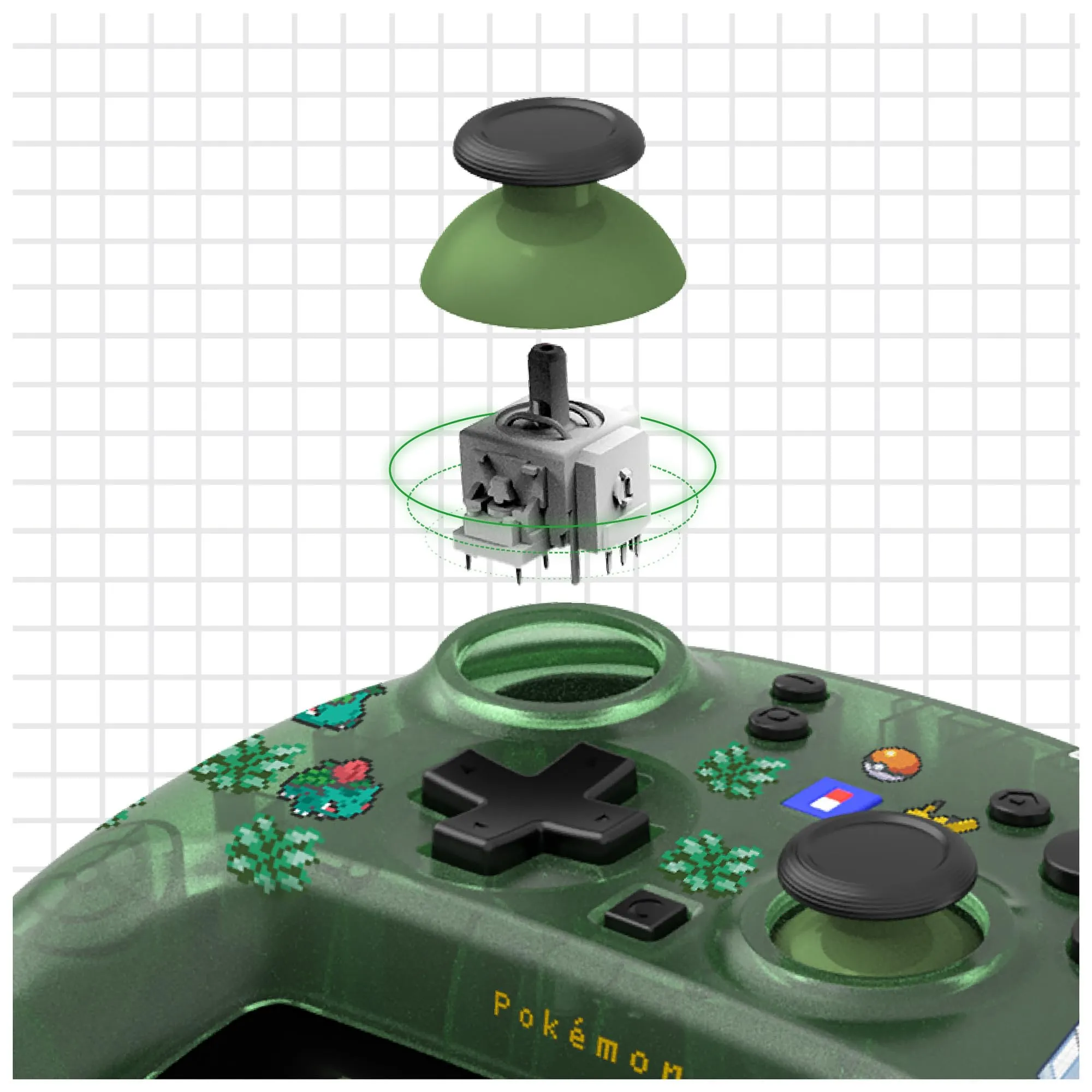Hori - Wireless HORIPAD Turbo per Nintendo Switch 2 (Pokémon Pixel Verde). Compatibile con Nintendo Switch e modelli OLED e Lite - Licenza Ufficiale Nintendo e The Pokémon Company International - immagine 5
