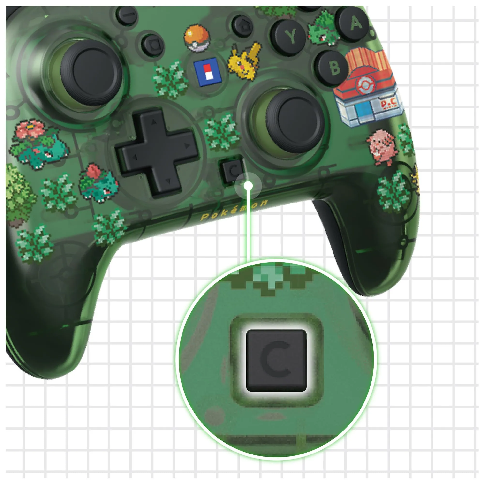 Hori - Wireless HORIPAD Turbo per Nintendo Switch 2 (Pokémon Pixel Verde). Compatibile con Nintendo Switch e modelli OLED e Lite - Licenza Ufficiale Nintendo e The Pokémon Company International - immagine 7