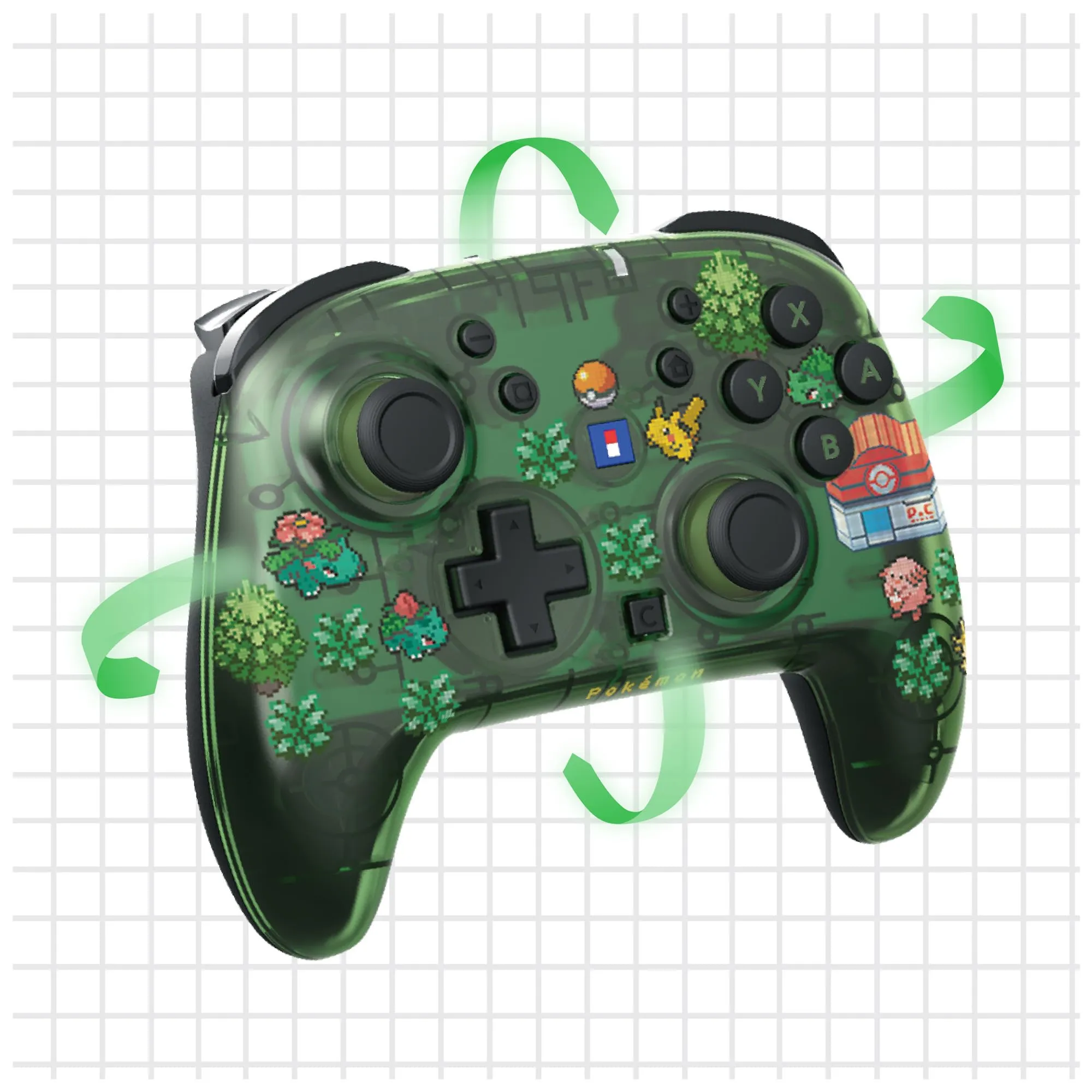 Hori - Wireless HORIPAD Turbo per Nintendo Switch 2 (Pokémon Pixel Verde). Compatibile con Nintendo Switch e modelli OLED e Lite - Licenza Ufficiale Nintendo e The Pokémon Company International - immagine 11