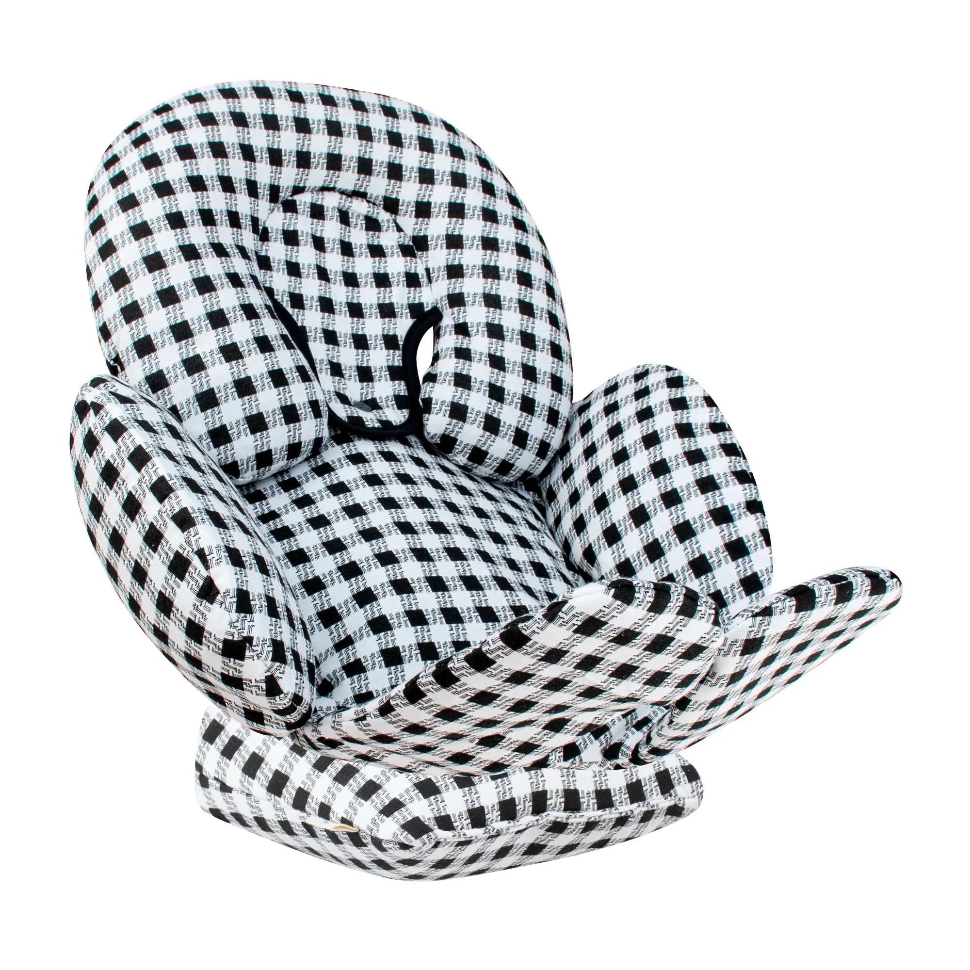 JYOKO KIDS Riduttore Antiallergico universale per Ovetto, Passeggino, Navicella 100% cotone per il sostegno de testa, corpo e schiena (Vichy, 3 Pezzi) - immagine 4