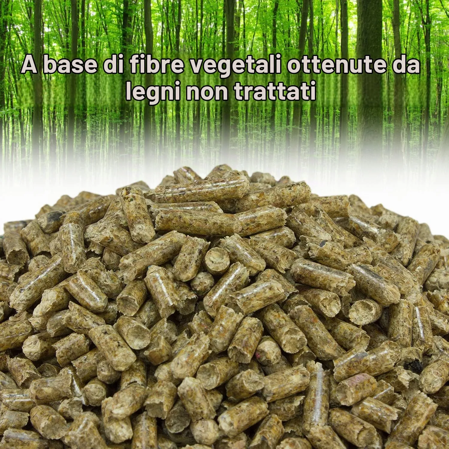 ARQUIVET Pellet - Lettiera igienica naturale, vegetale, biologica per gatti e piccoli roditori mammiferi - Biodegradabile - Assorbe liquidi e cattivi odori - immagine 3