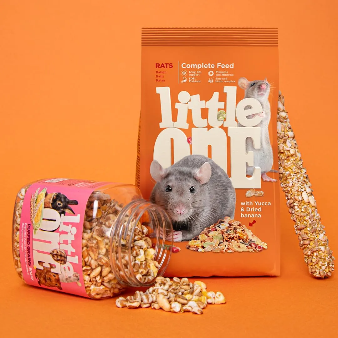 Little One Ratti | 900 g | Alimento completo per ratti | Per un supporto nutrizionale completo | Composizione bilanciata con grassi e proteine | Con grano saraceno e avena - immagine 5