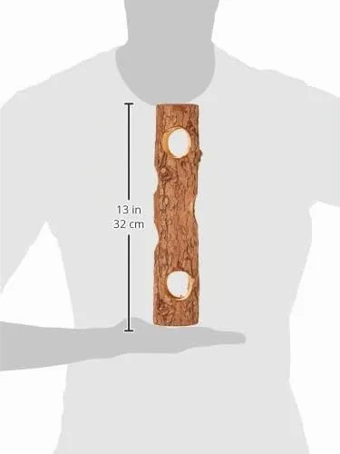 TRIXIE Tunnel tubolare Natural Living, legno di corteccia, ø 7 × 30 cm, 6131, materiali naturali al 100%, senza canali in resina - immagine 2