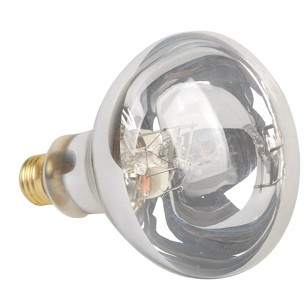 LUCKY HERP Lampadina a vapore di mercurio per rettili da 125 W, vetro trasparente R115 per la massima penetrazione UVB, lampada termica UVA UVB 3 in 1, lampada solare professionale per terrari di - immagine 2