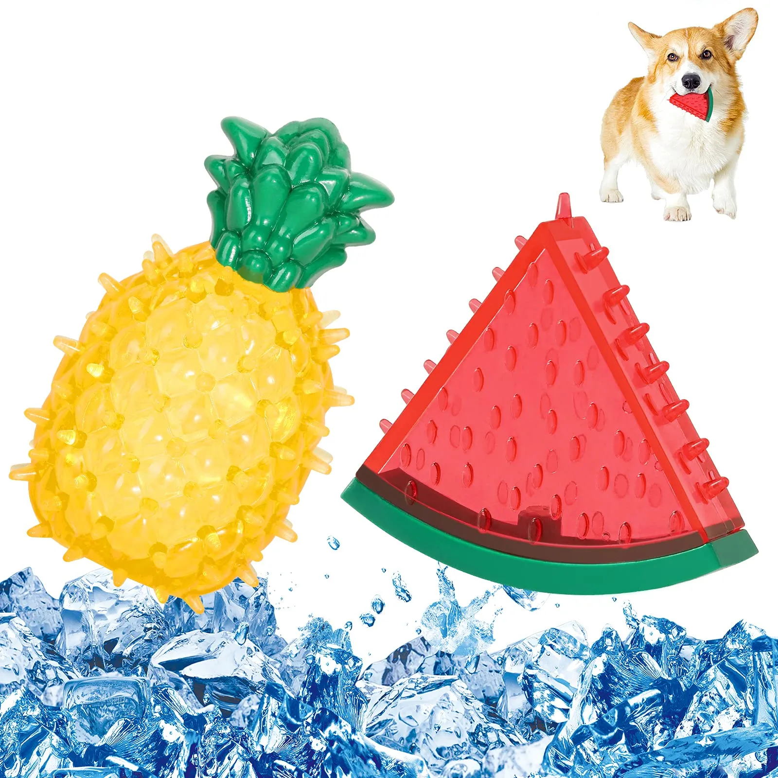 Pawaboo Giochi da masticare rinfrescanti per cani, confezione da 2 - immagine 1
