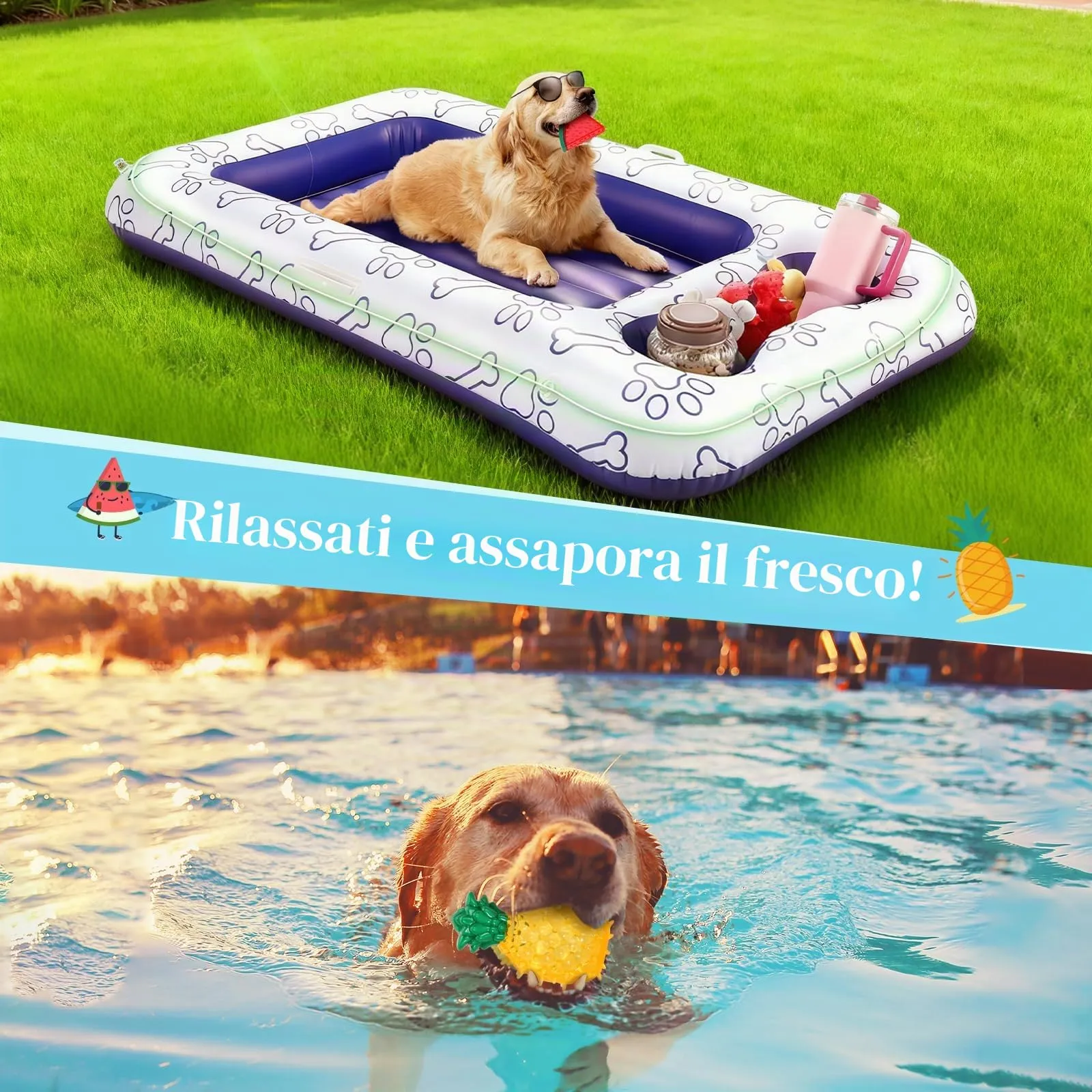 Pawaboo Giochi da masticare rinfrescanti per cani, confezione da 2 - immagine 7
