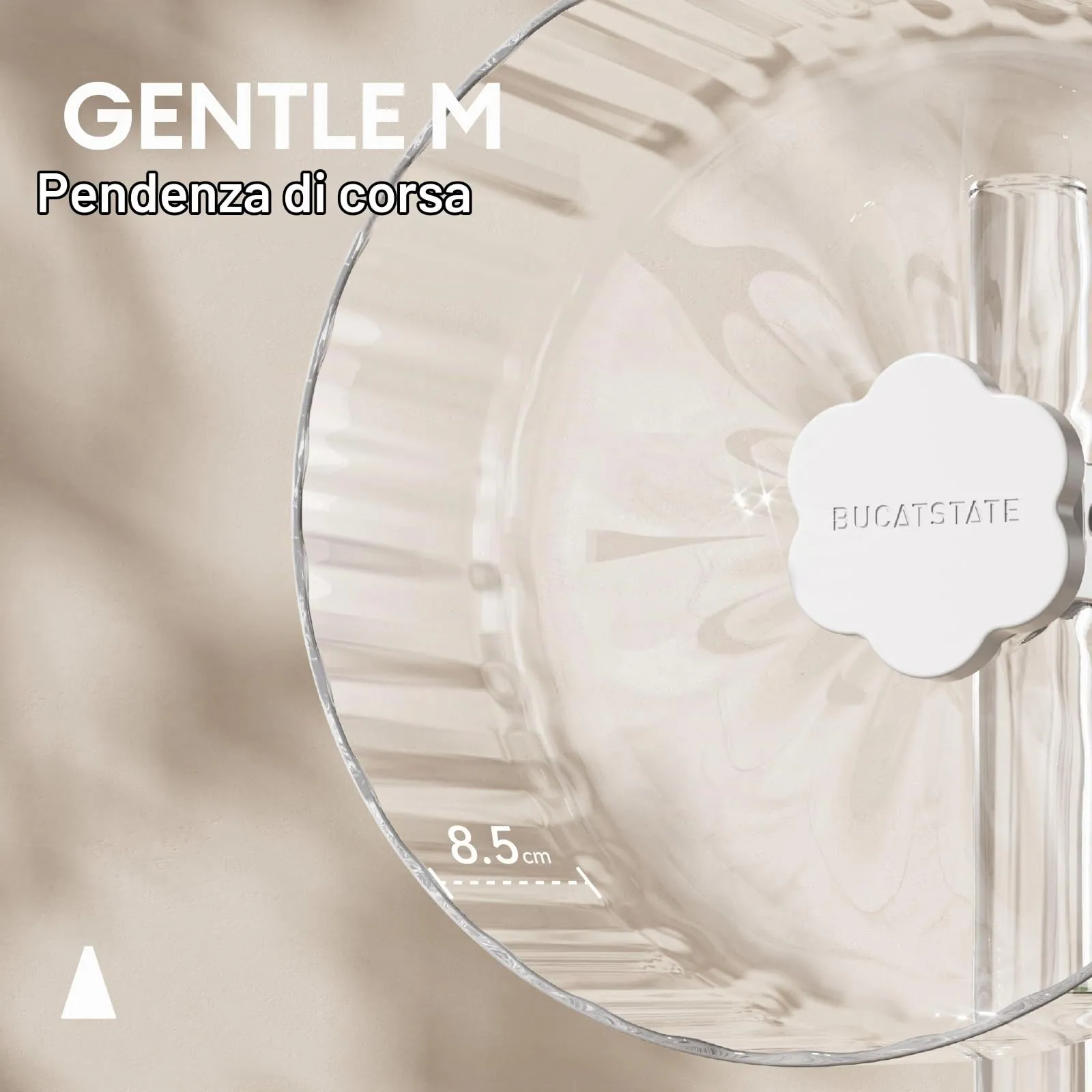 BUCATSTATE Ruota per Criceti, 21 cm Ruota Esercizi Criceto Silenziosa Antiscivolo con Supporto, Accessorio della Gabbia, Giochi per Criceti, Orso d'oro, Topi, Gerbilli, Roditori - immagine 9
