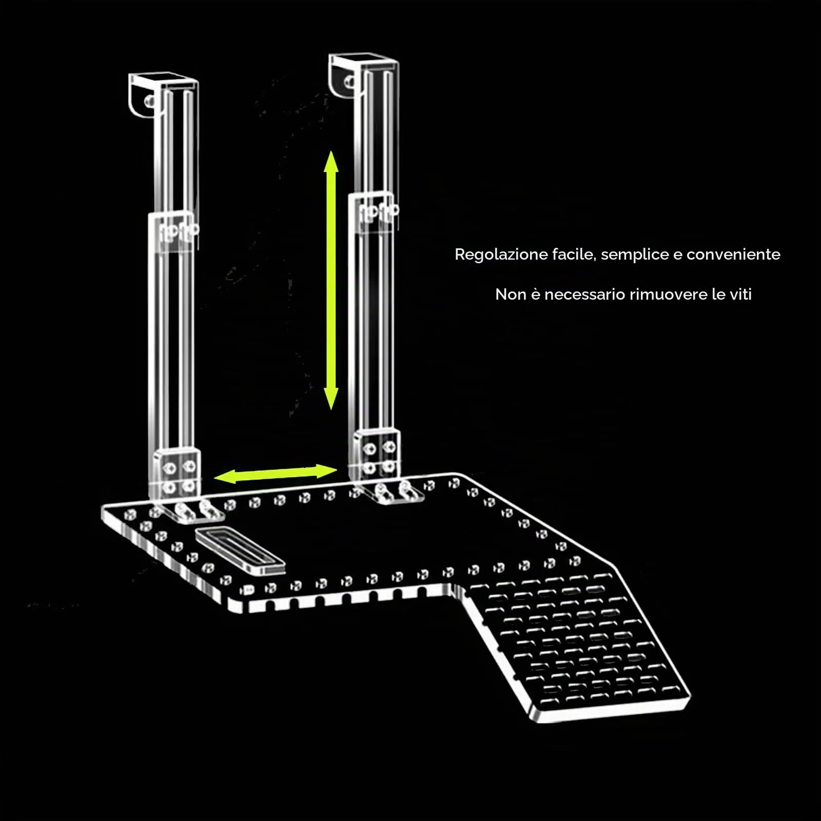 QeeHeng Piattaforma per Crogiolarsi per Tartarughe in Acrilico, Super Trasmissione della Luce, Habitat Con Ripiano da Arrampicata, Accessori (XL) - immagine 6