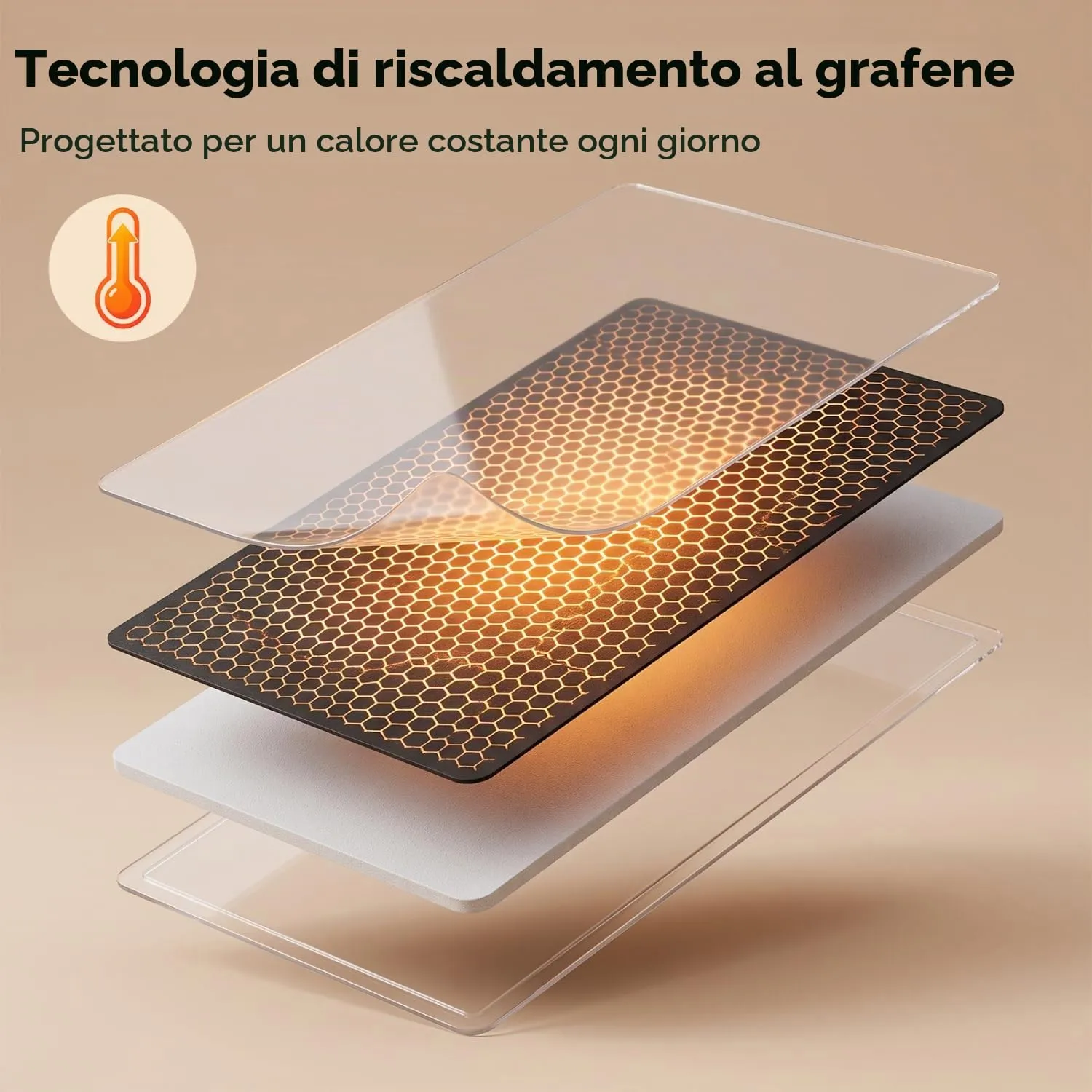 Nobleza Tappetino Riscaldante per Rettili 10 Livelli Temperatura, 7W Piastra Termica per Terrari, 28x15cm Auto-Riscaldamento Termostato per Tartarughe/Gecko/Serpenti/Anfibi/Lucertole - immagine 3