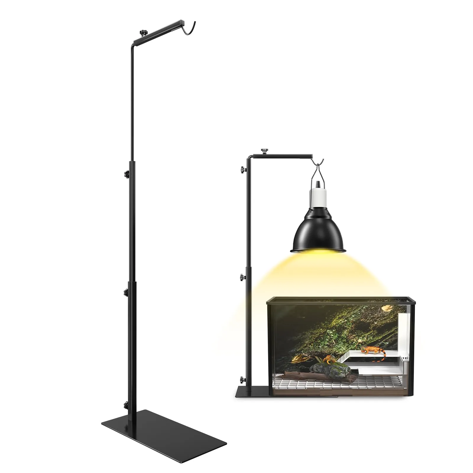 GlowUp Supporto per Lampada per Rettili Regolabil 40-93cm, Portalampada per Acquario, Supporto Portalampada per Tartaruga, Ragni, Cani, Pulcini (Esclusi Lampada) - immagine 1