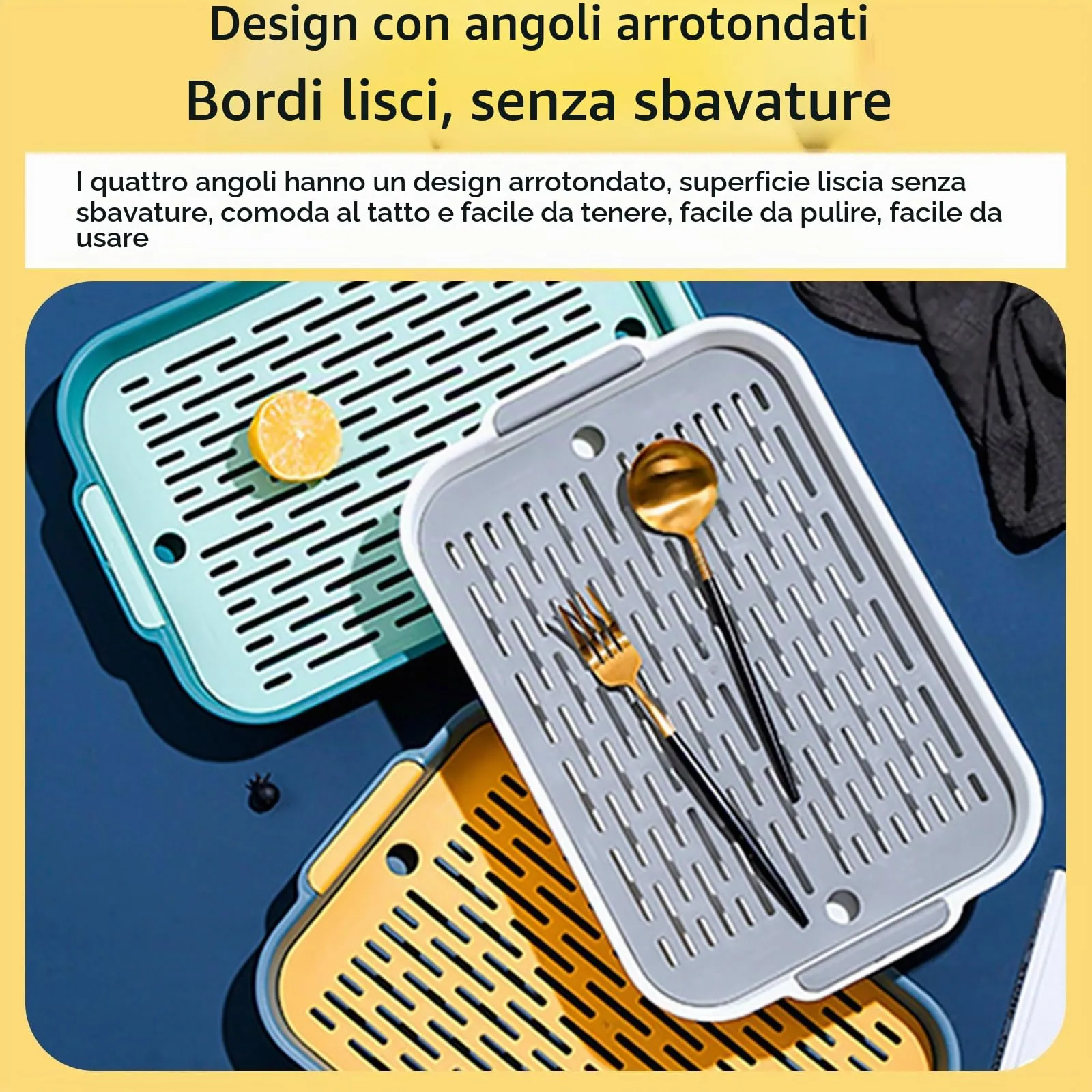 Lettiera per Conigli in Plastica PP Bianca 37 x 24 x 4.8 cm - immagine 4