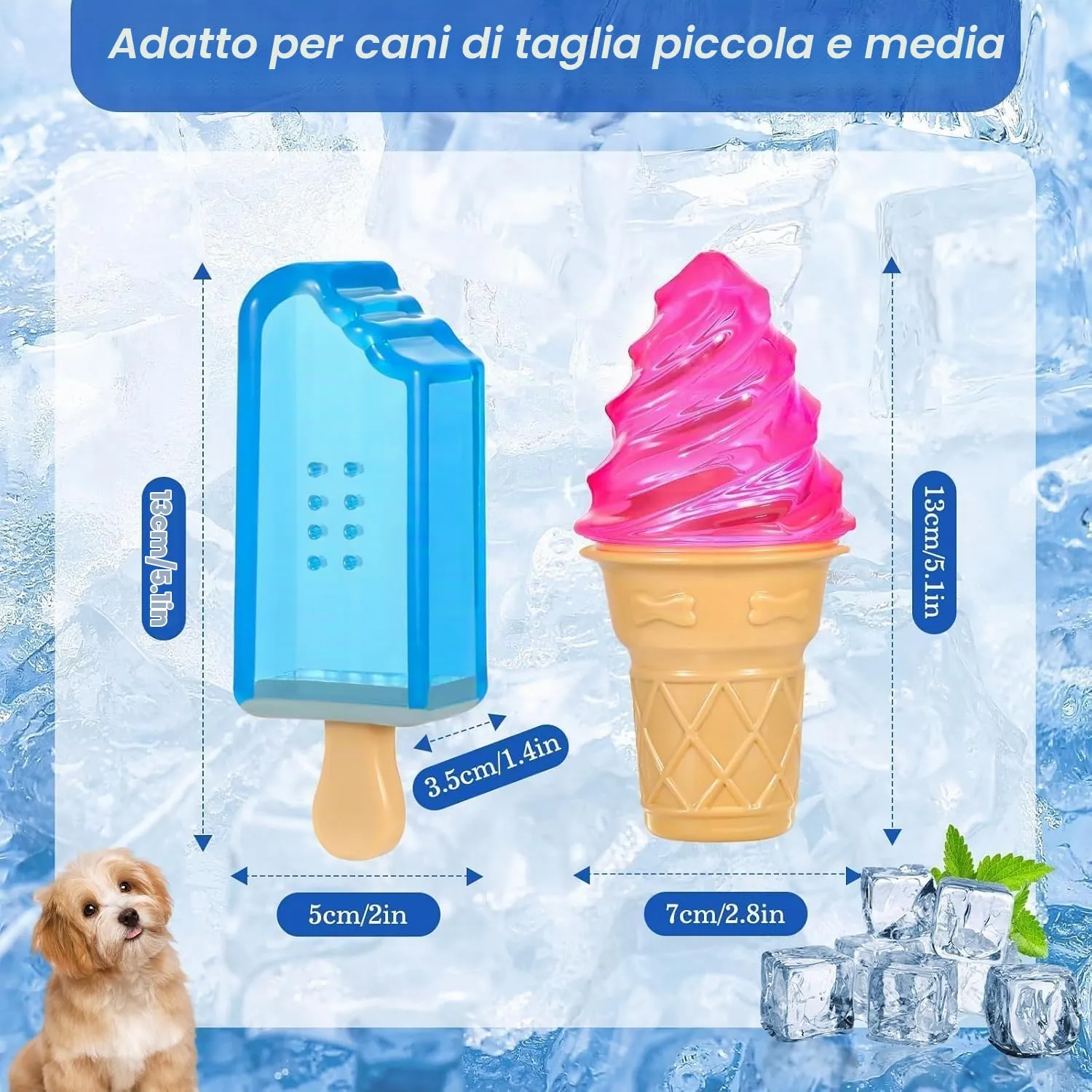 Giochi da masticare rinfrescanti per cani Pawaboo, confezione da 2 - immagine 2