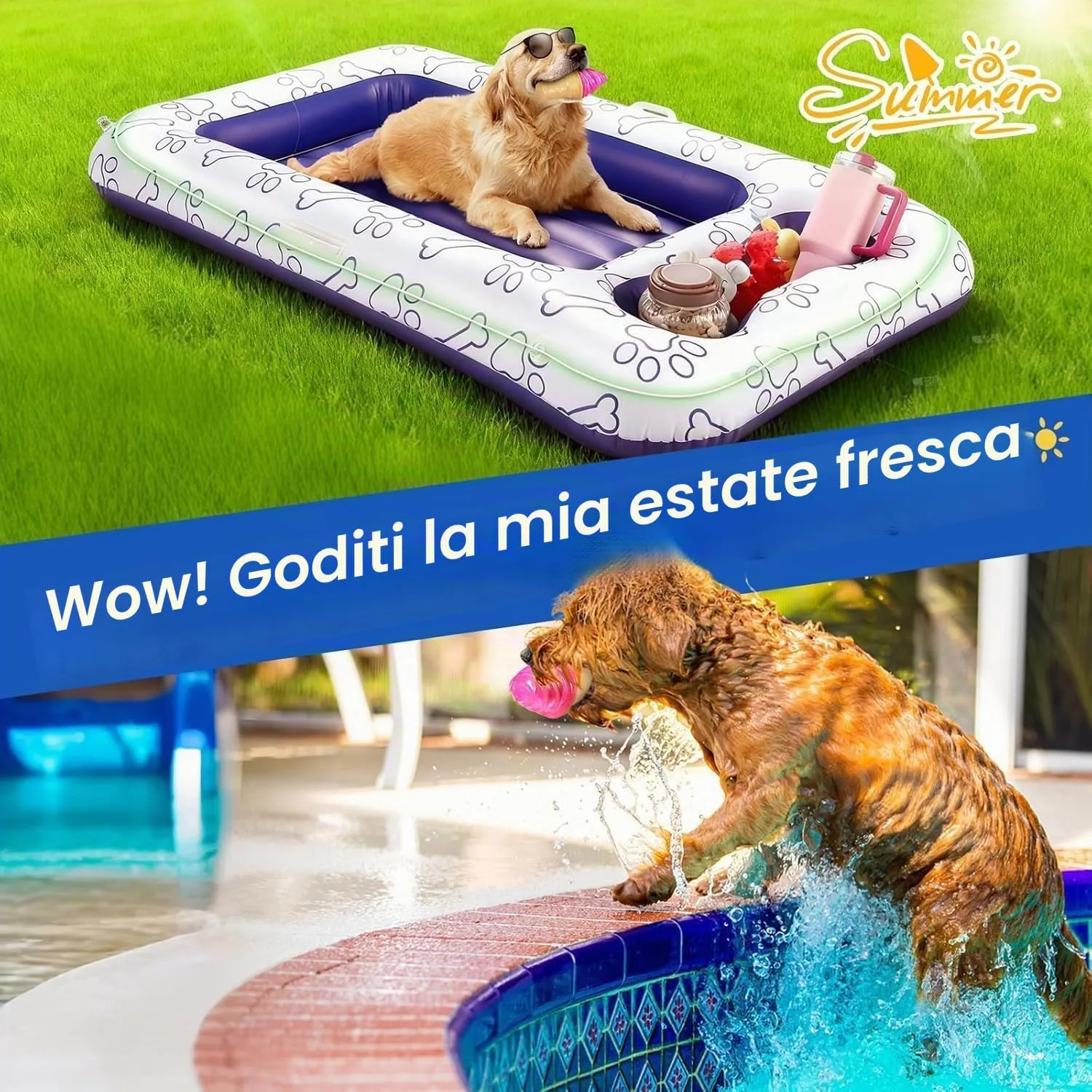 Giochi da masticare rinfrescanti per cani Pawaboo, confezione da 2 - immagine 6