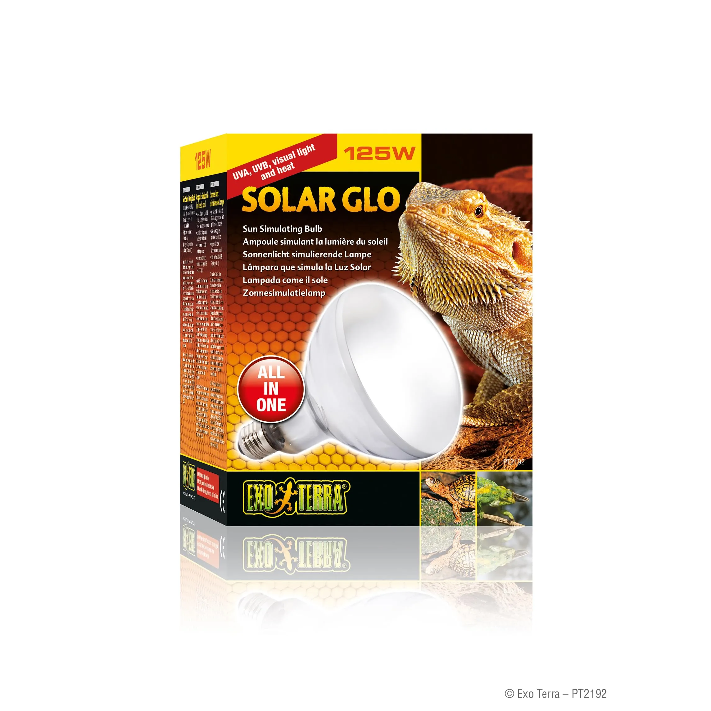 Exo Terra Solar Glo, lampada che simula la luce solare, 125W, attacco E27,Weiß - immagine 1